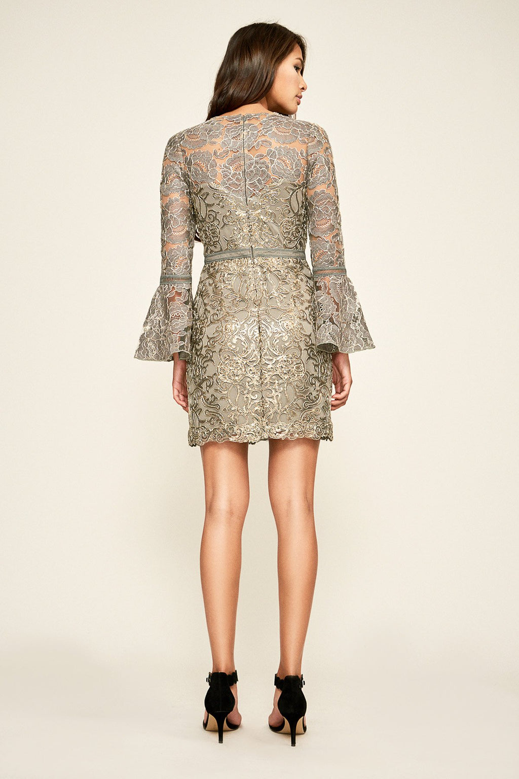 Tadashi Shoji - Somerset Embroidered Bell Sleeve Dress