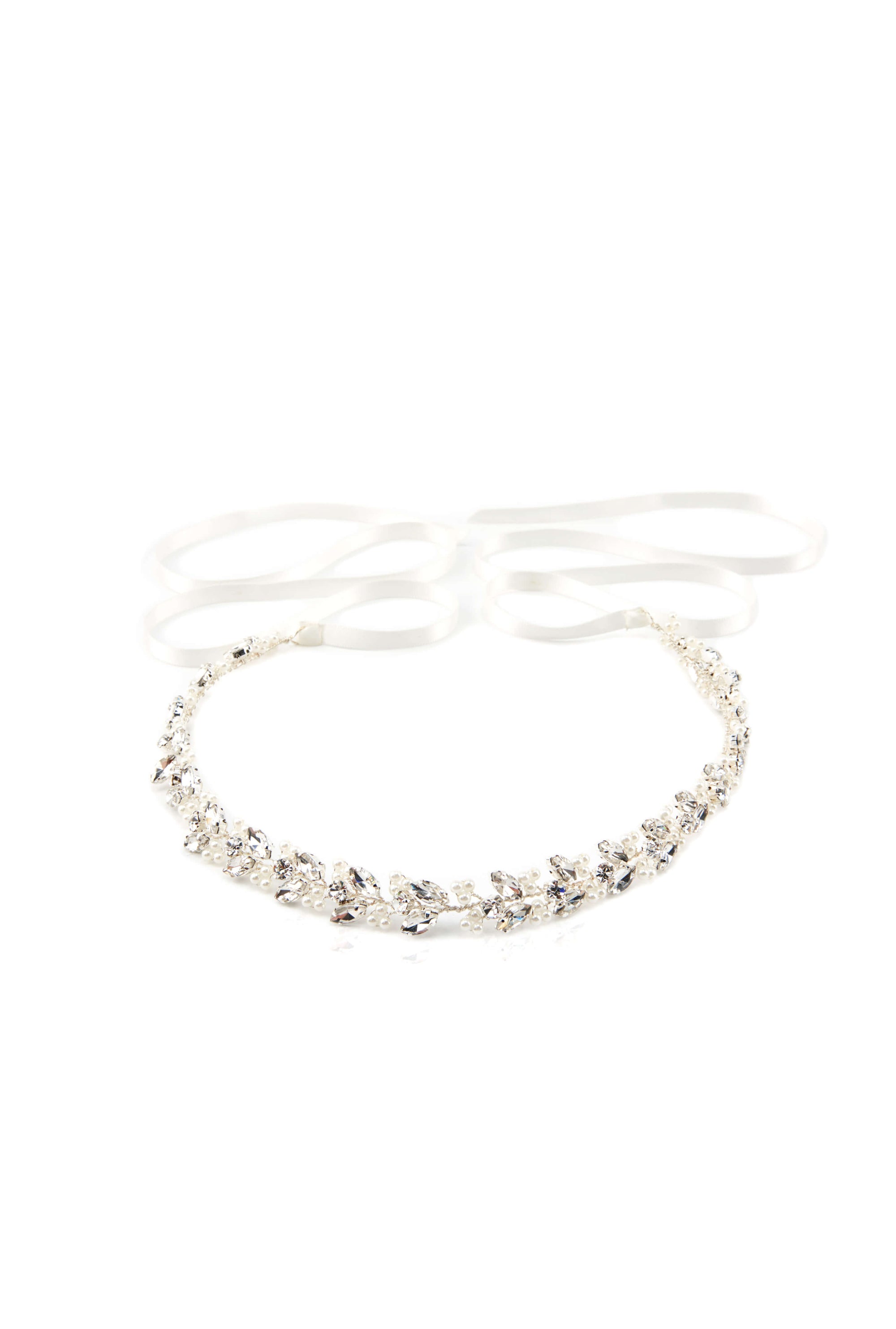 Tadashi Shoji x Bel Aire Bridal - Wired Pearl Tie Headband
