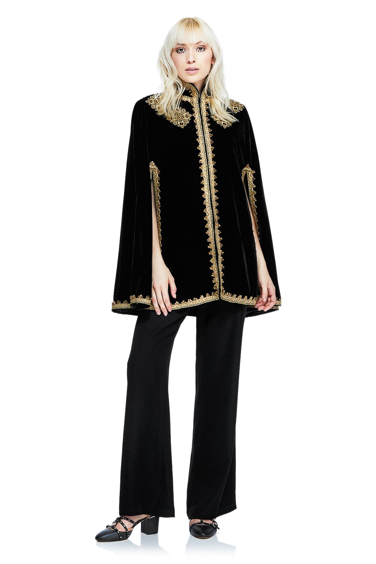 Pascal Velvet Cape – Tadashi Shoji Official Online Boutique