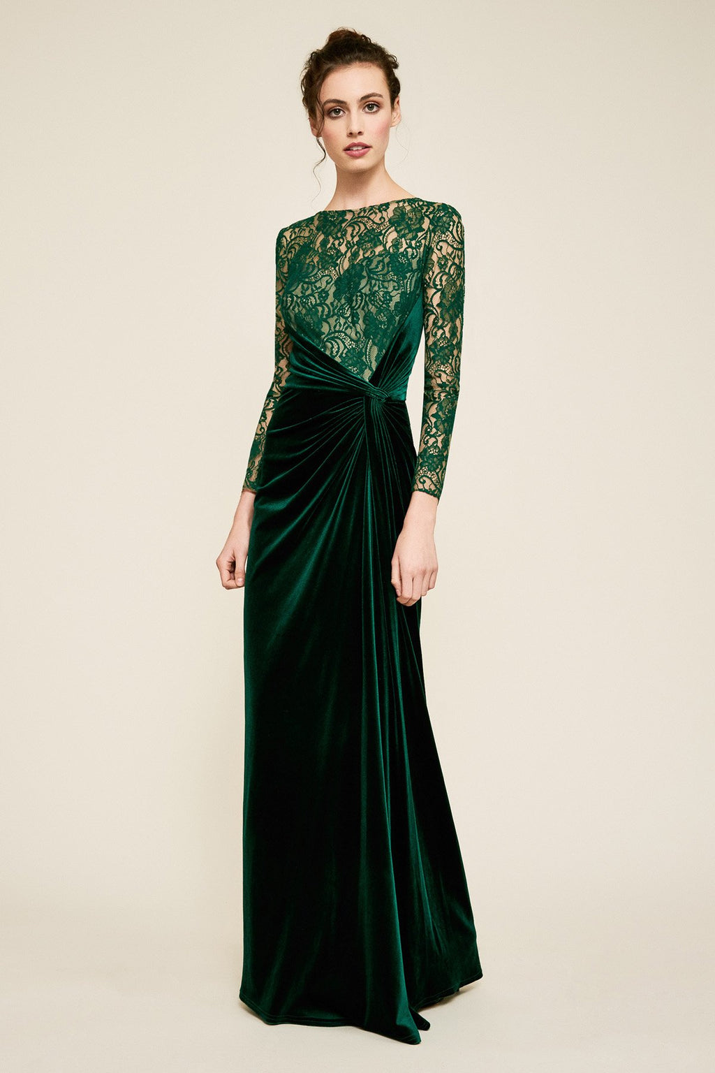 Tatis Long-Sleeve Velvet Gown Tadashi Shoji Official Online Boutique Tatis Long-Sleeve Velvet Gown Tadashi Shoji Official Online Boutique