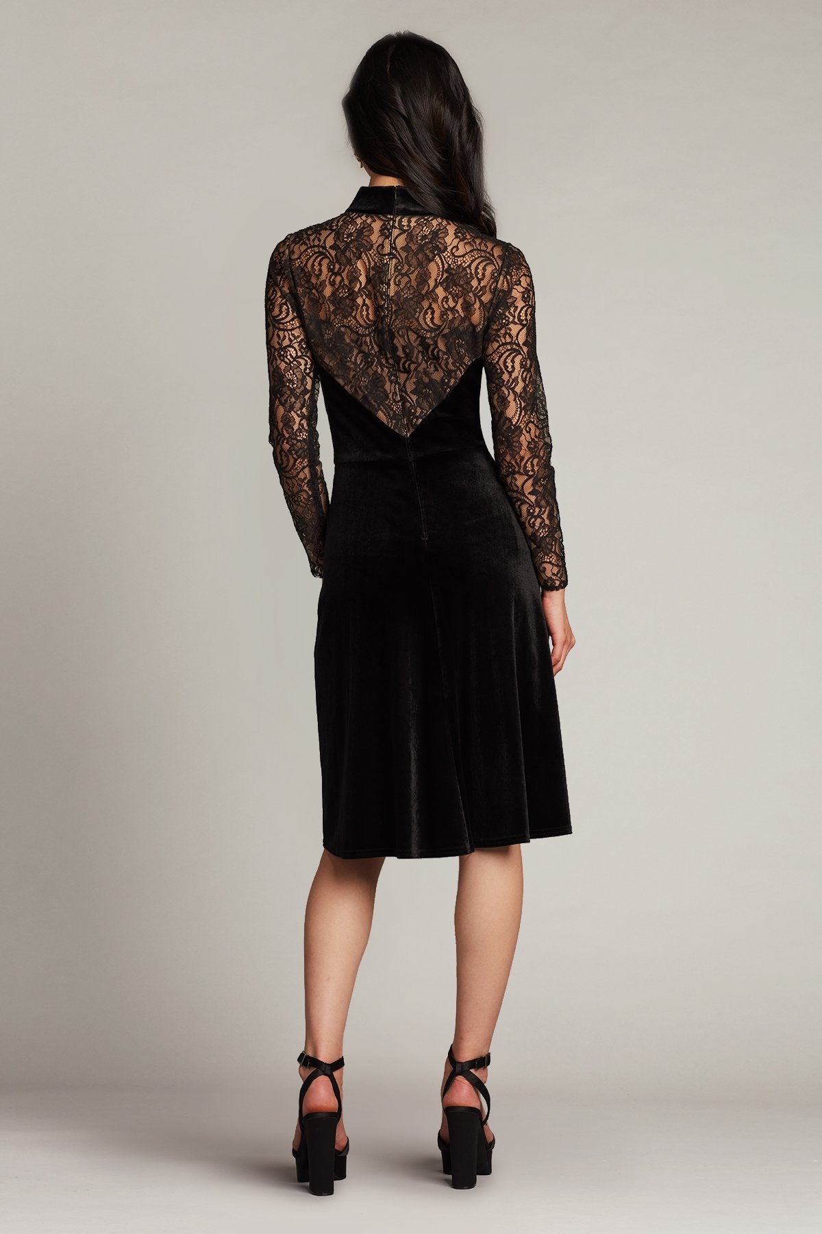 Tatis Long-Sleeve Velvet Dress