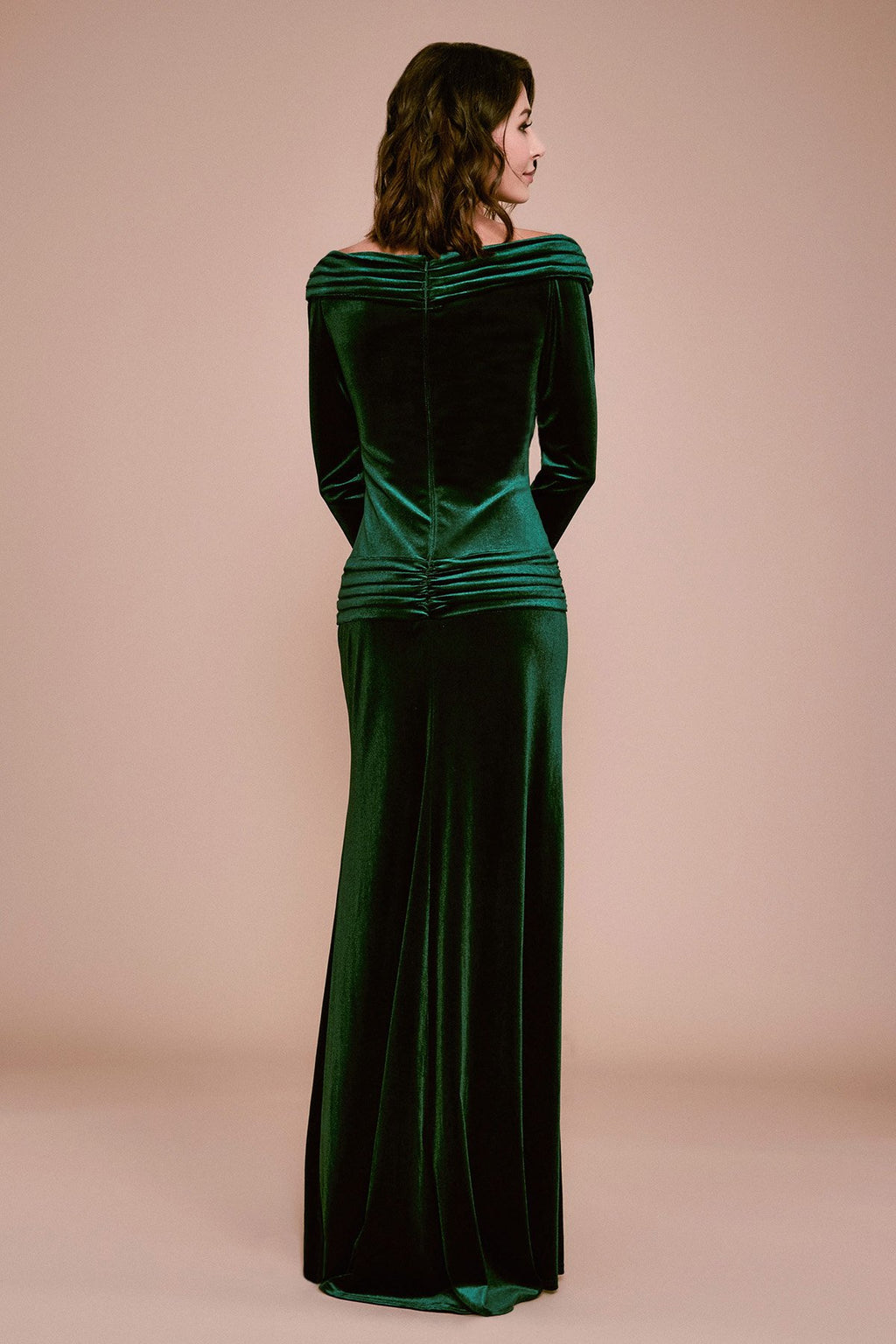 Tadashi Shoji - Hopkins Long-Sleeve Velvet Gown