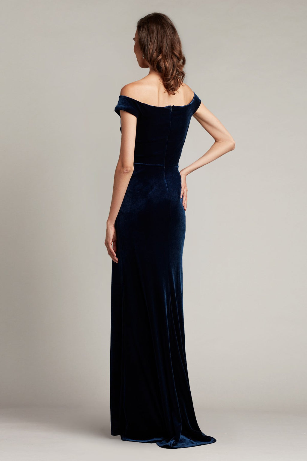 Latieca Velvet Flounce Gown
