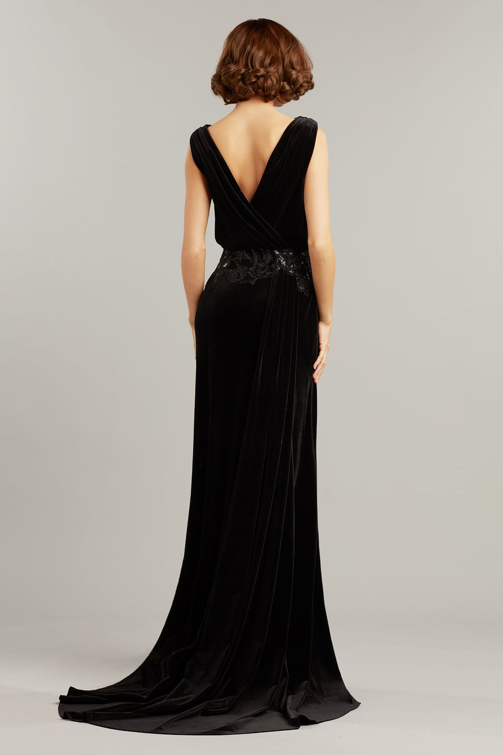Dunstan Back Drape Gown