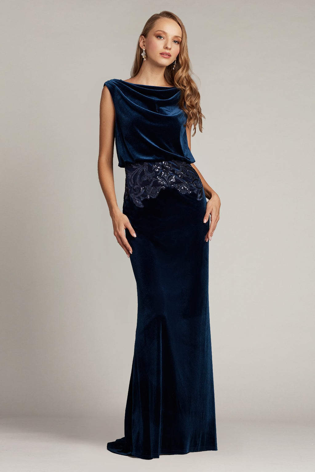 Dunstan Back Drape Gown