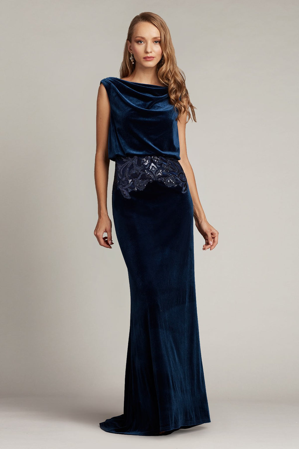 Dunstan Back Drape Gown
