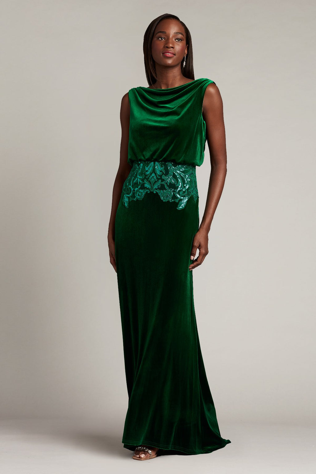 Dunstan Back Drape Gown