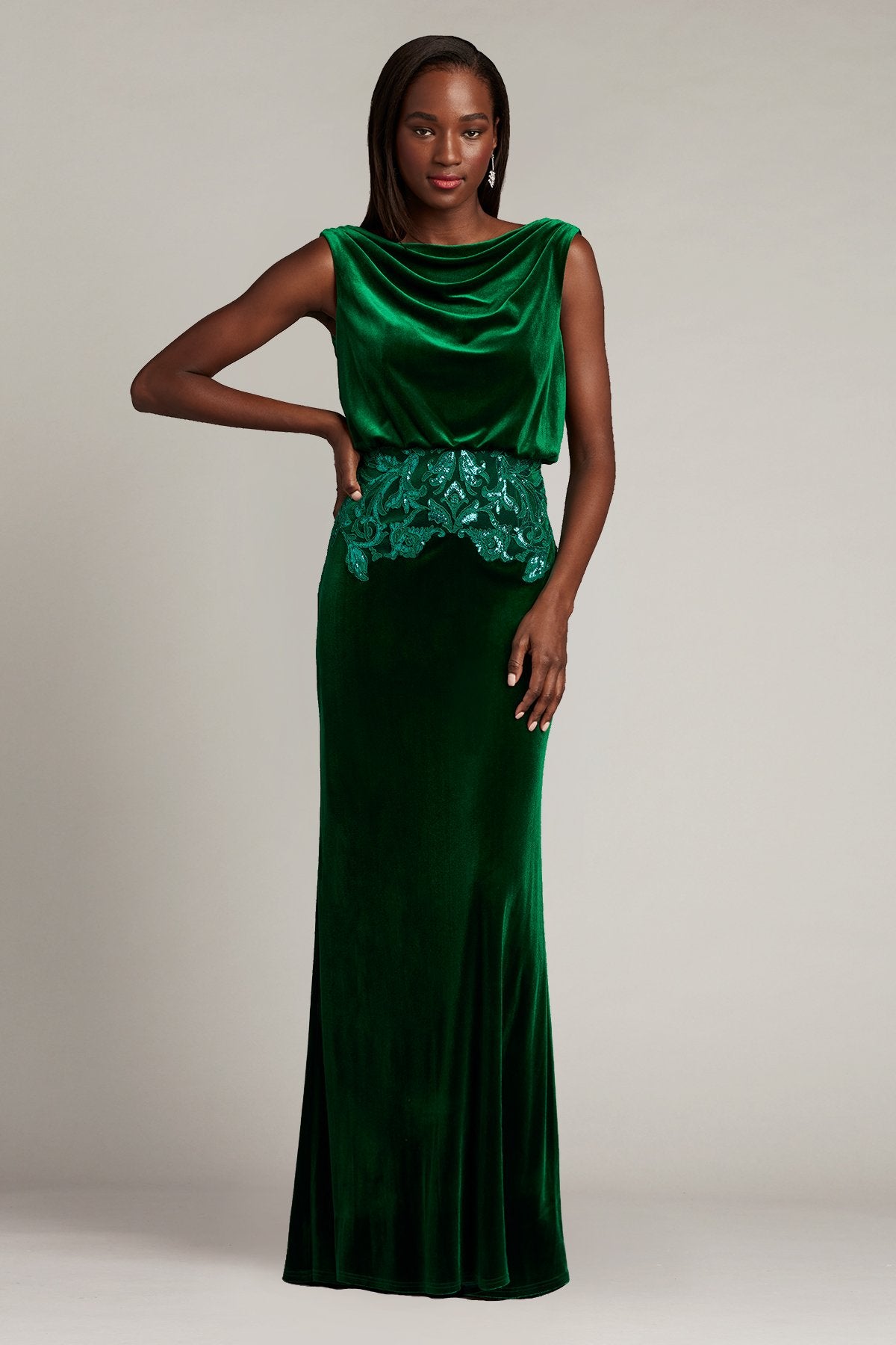 Dunstan Back Drape Gown