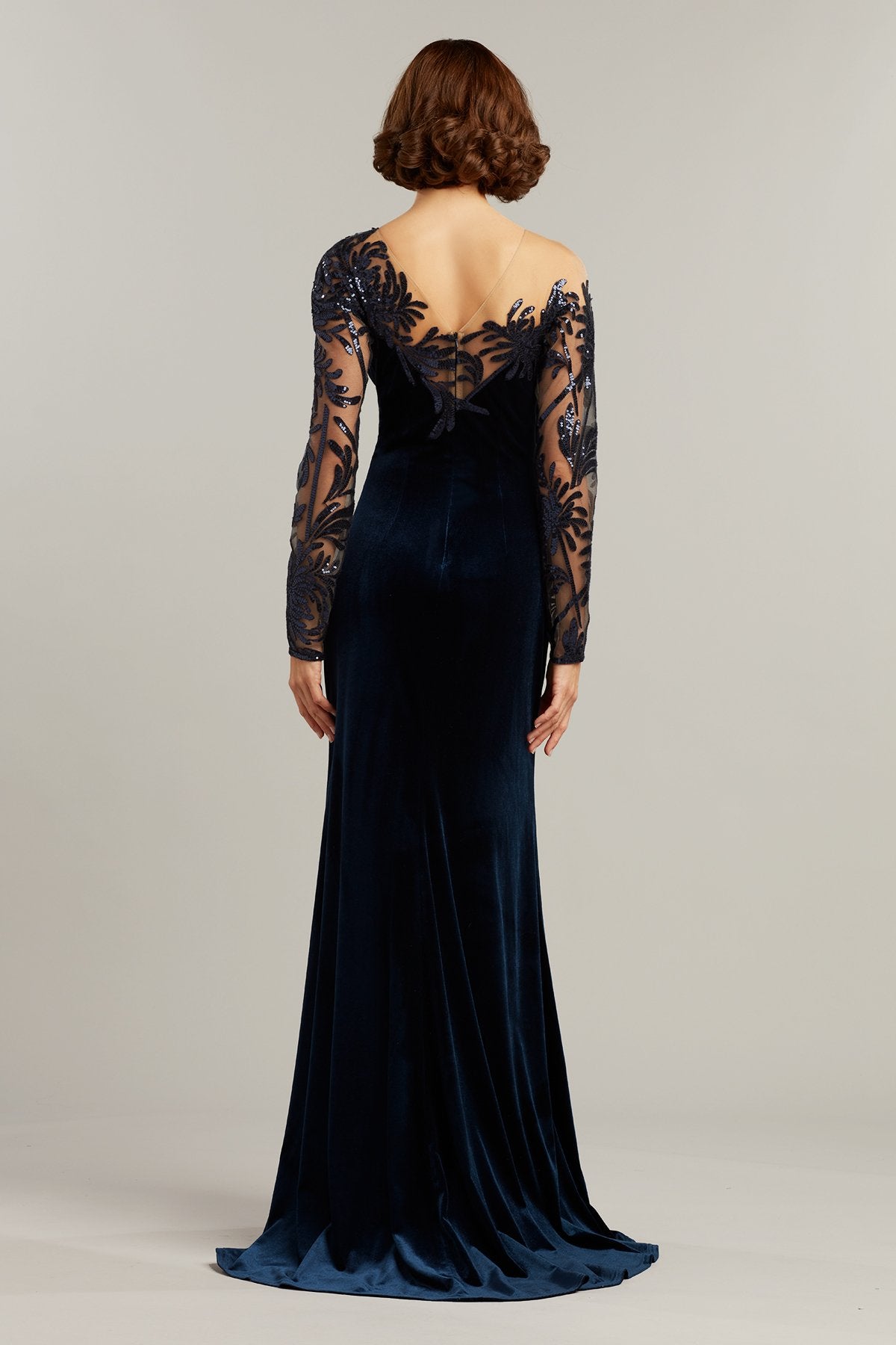 Thoma Asymmetric Floral Gown