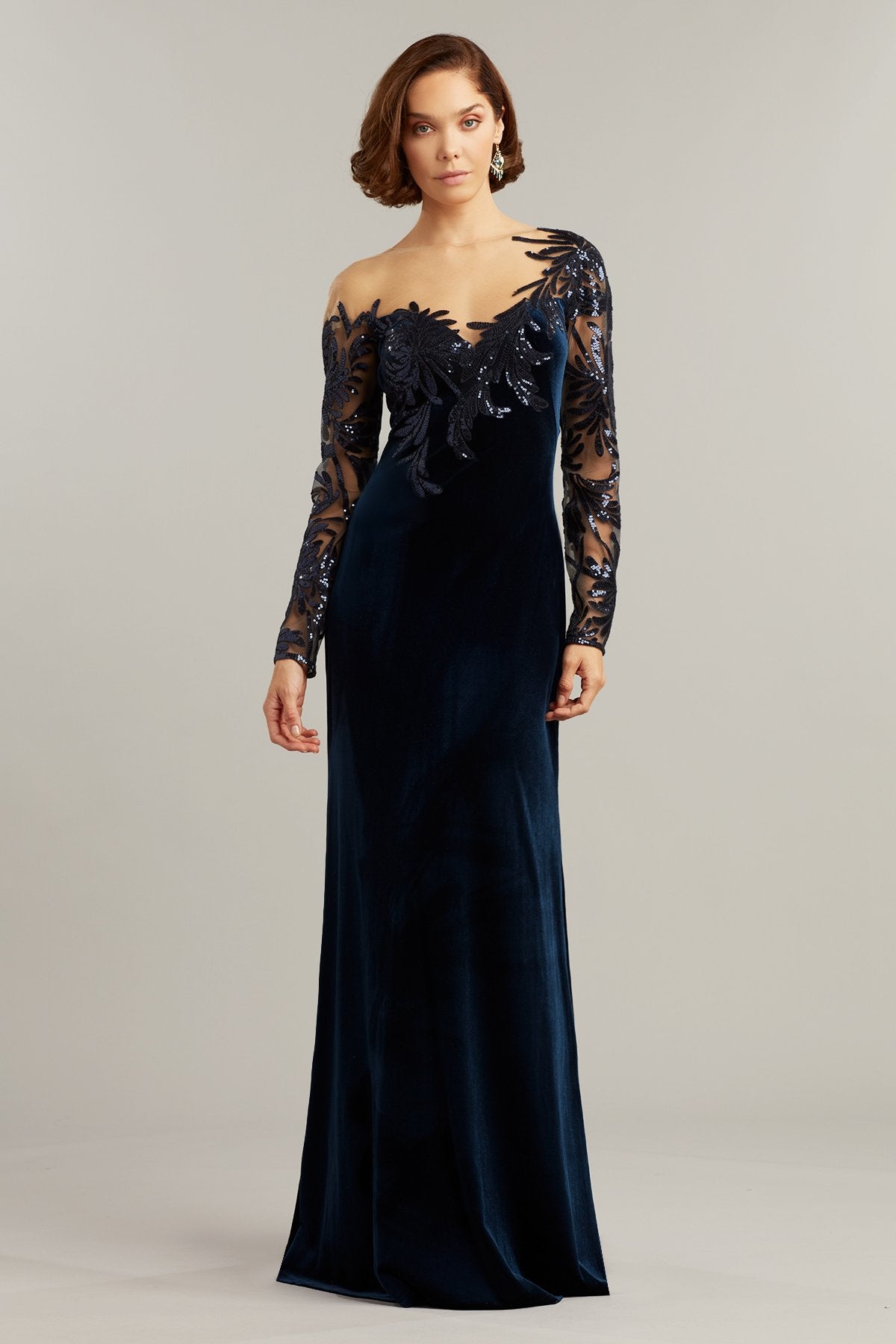 Thoma Asymmetric Floral Gown