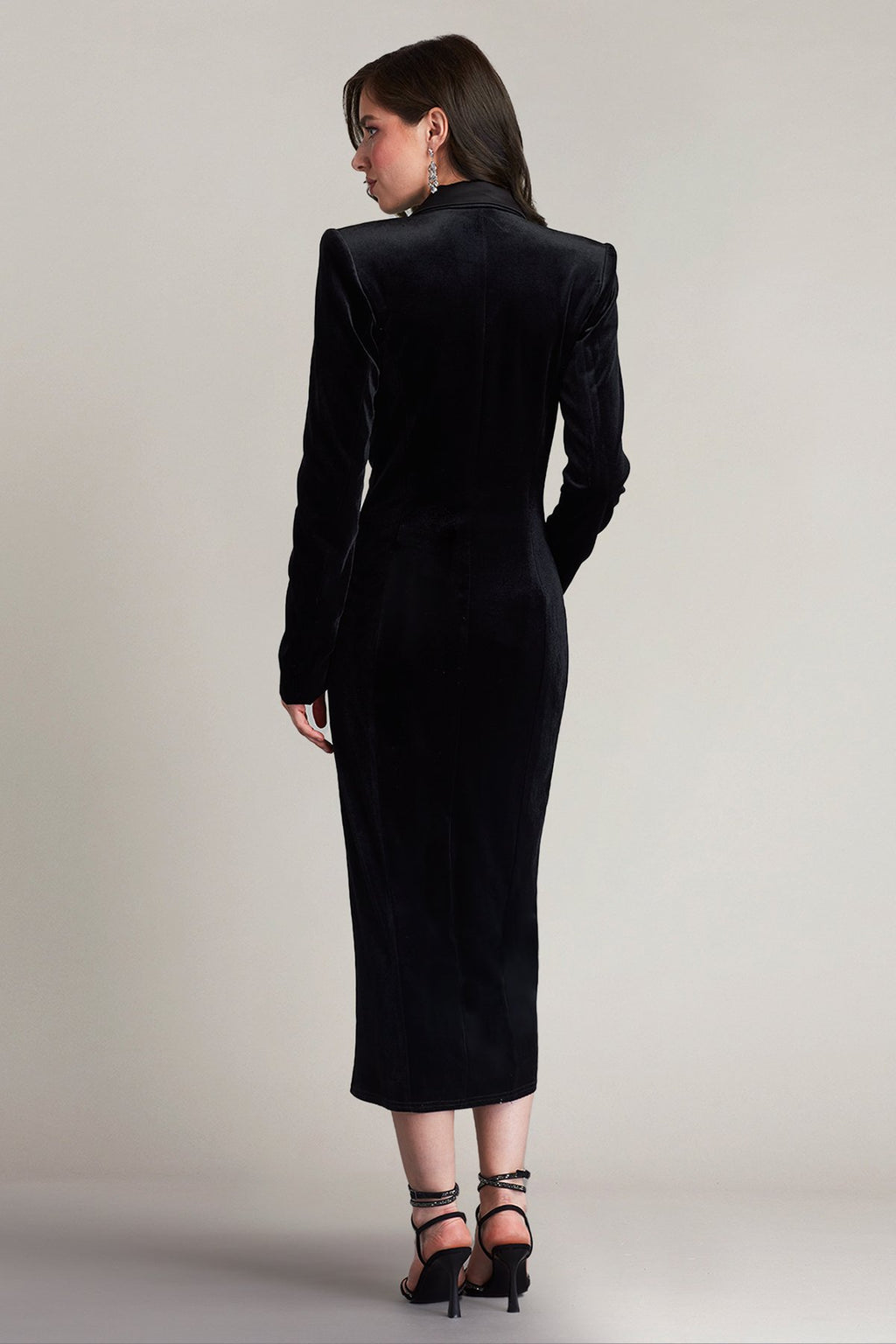 Atike Velvet Tuxedo Dress