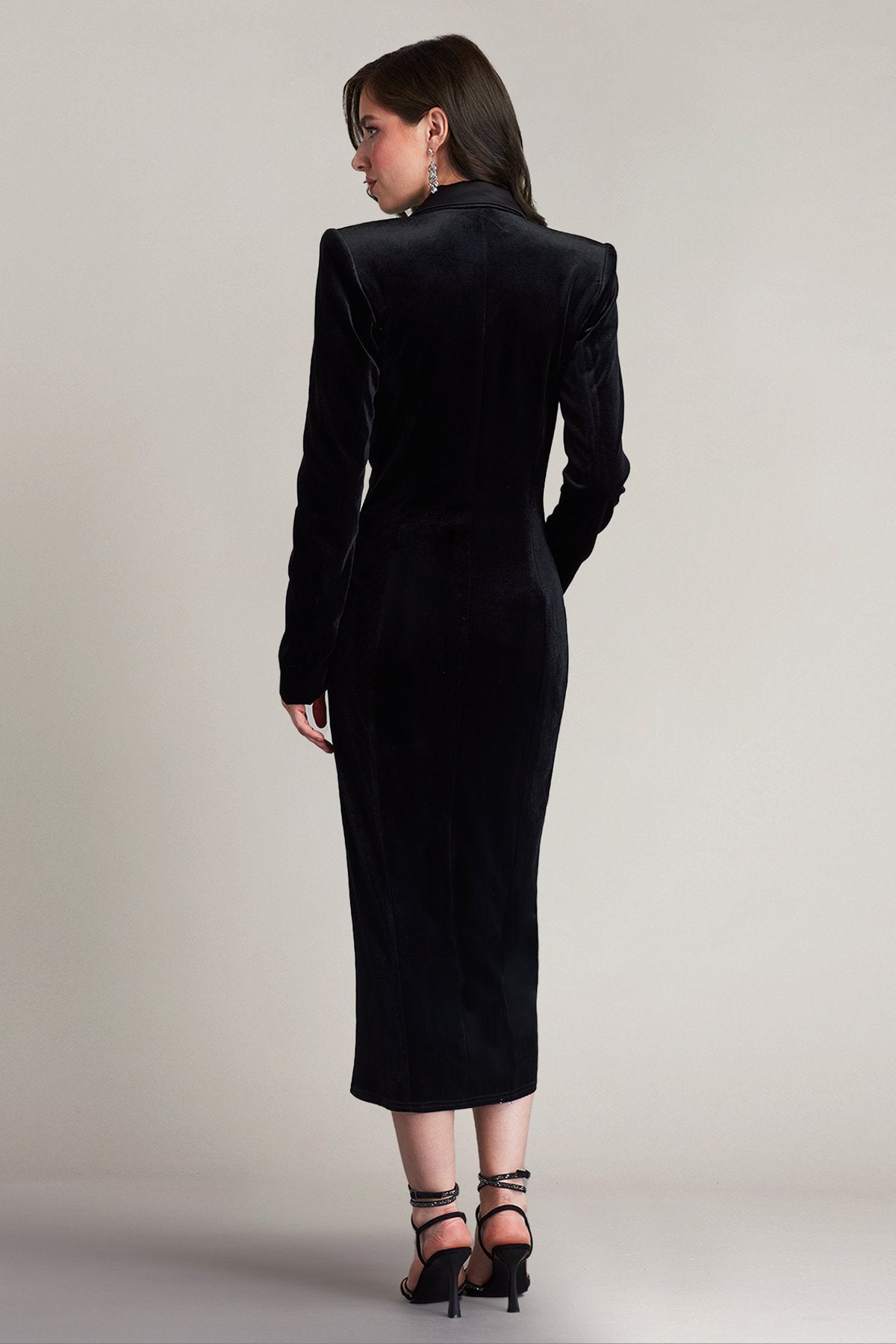 Atike Velvet Tuxedo Dress