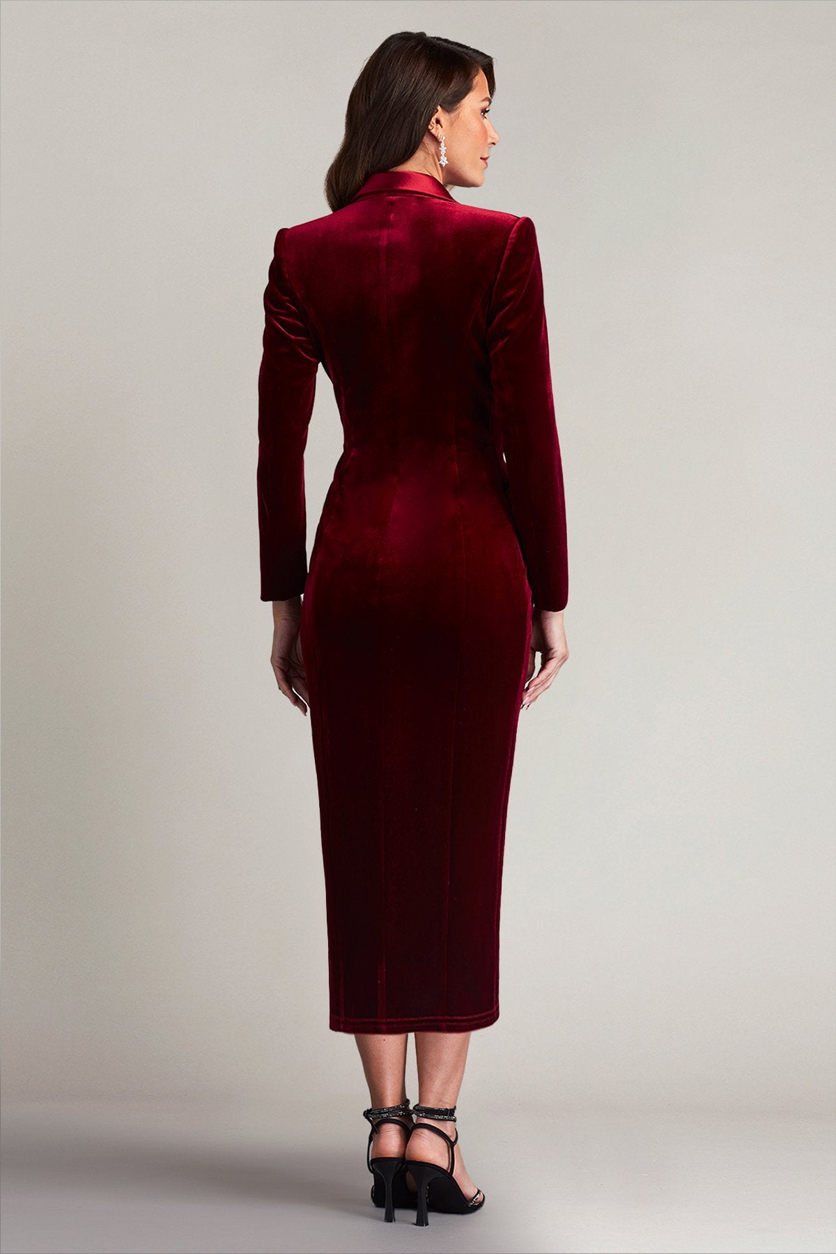 Atike Velvet Tuxedo Dress – Tadashi Shoji Official Online Boutique