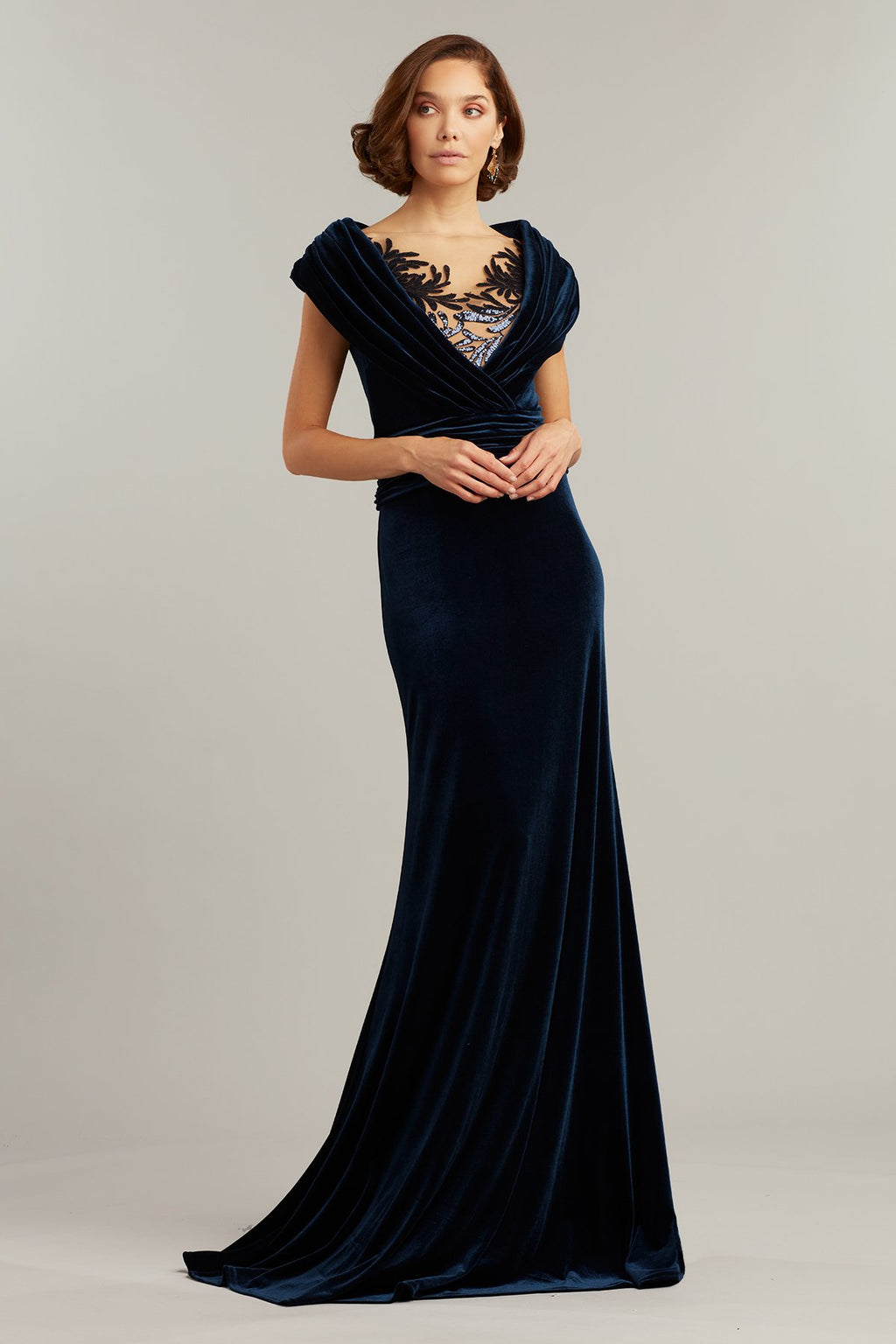 Oriel Peekaboo Paillette Gown