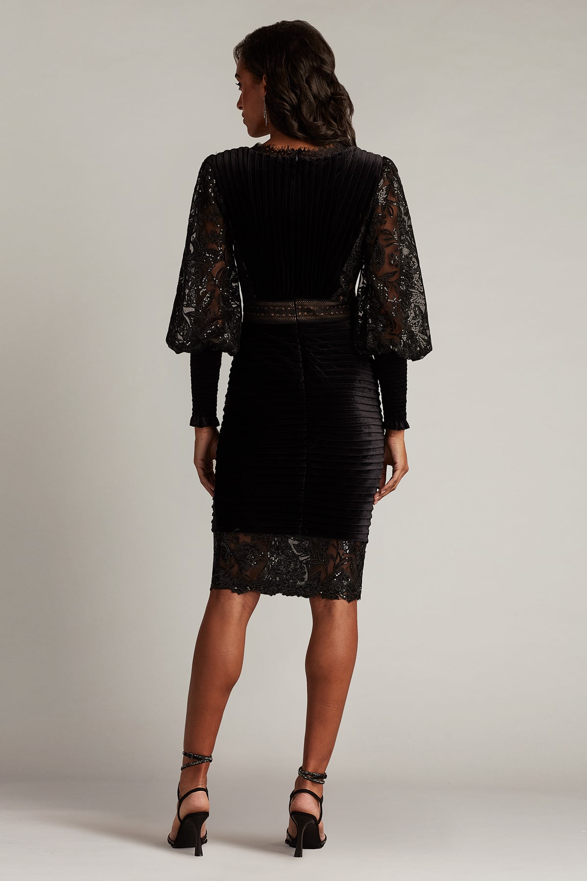 Avalon Pleated Velvet Cocktail Dress