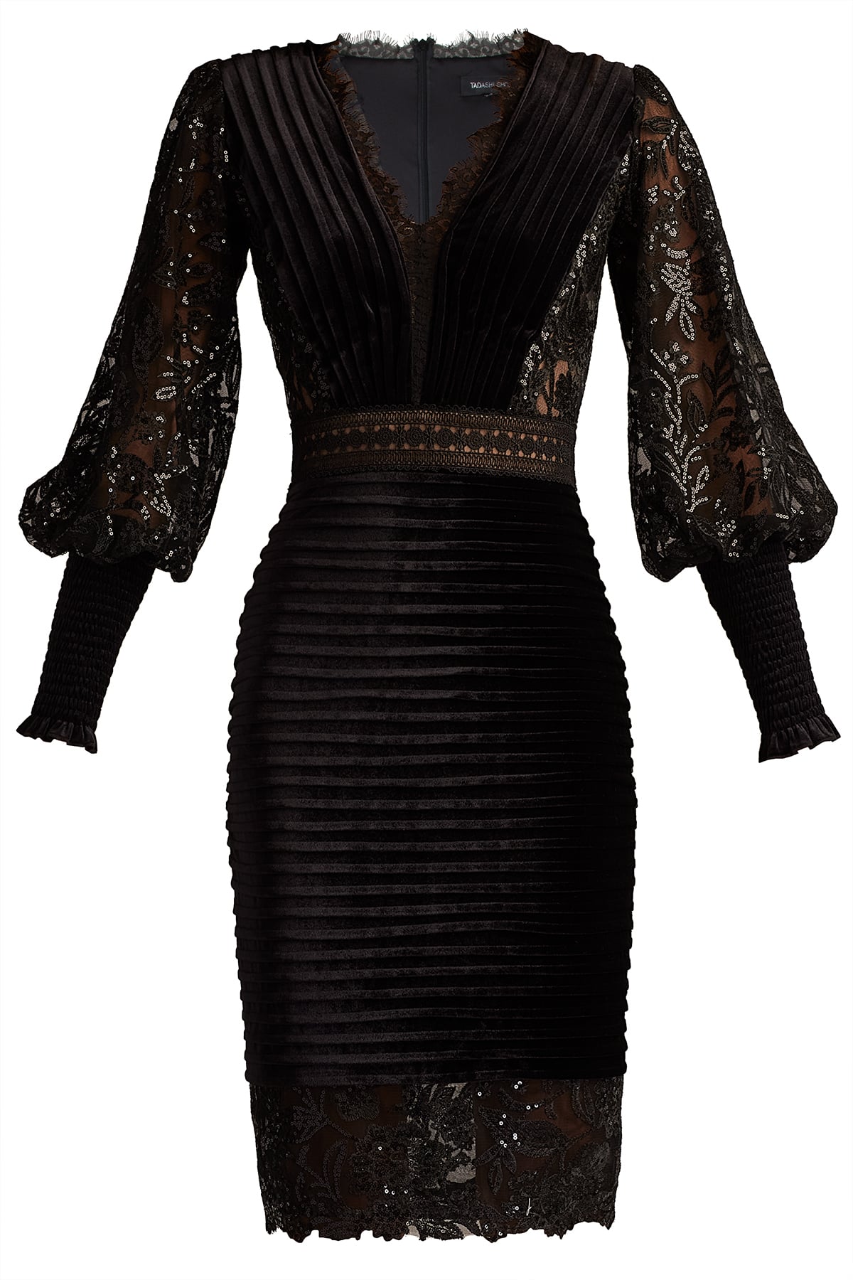 Avalon Pleated Velvet Cocktail Dress