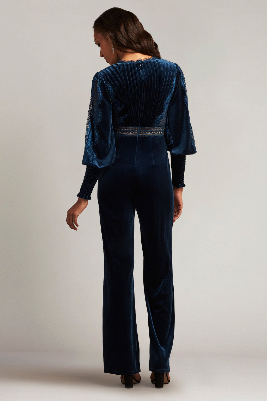 Avalon Pleated Velvet Jumpsuit