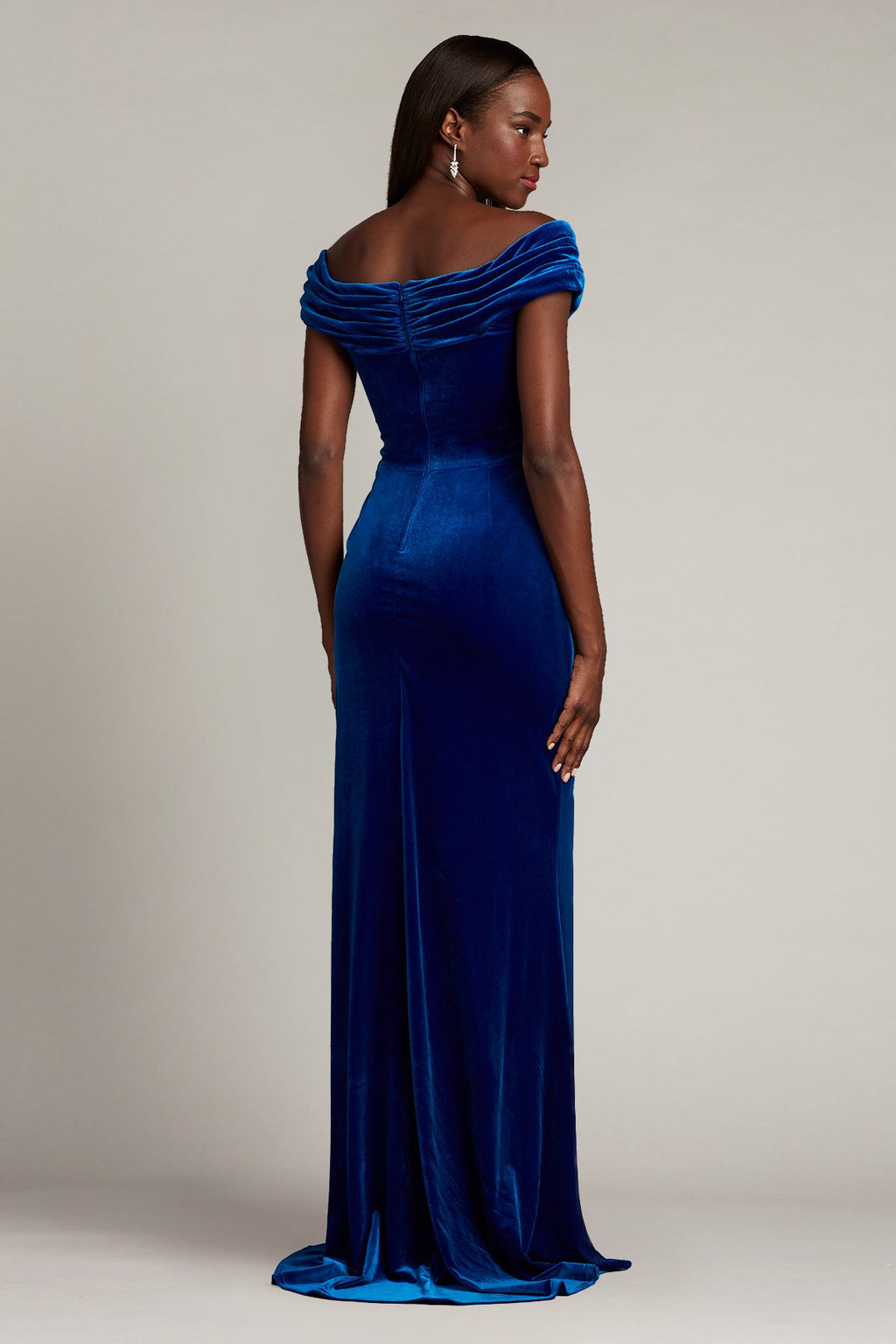 Viola Embroidered Velvet Gown
