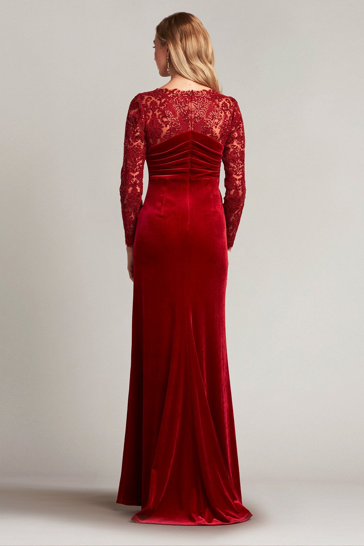 Romy Embroidered Illusion Gown