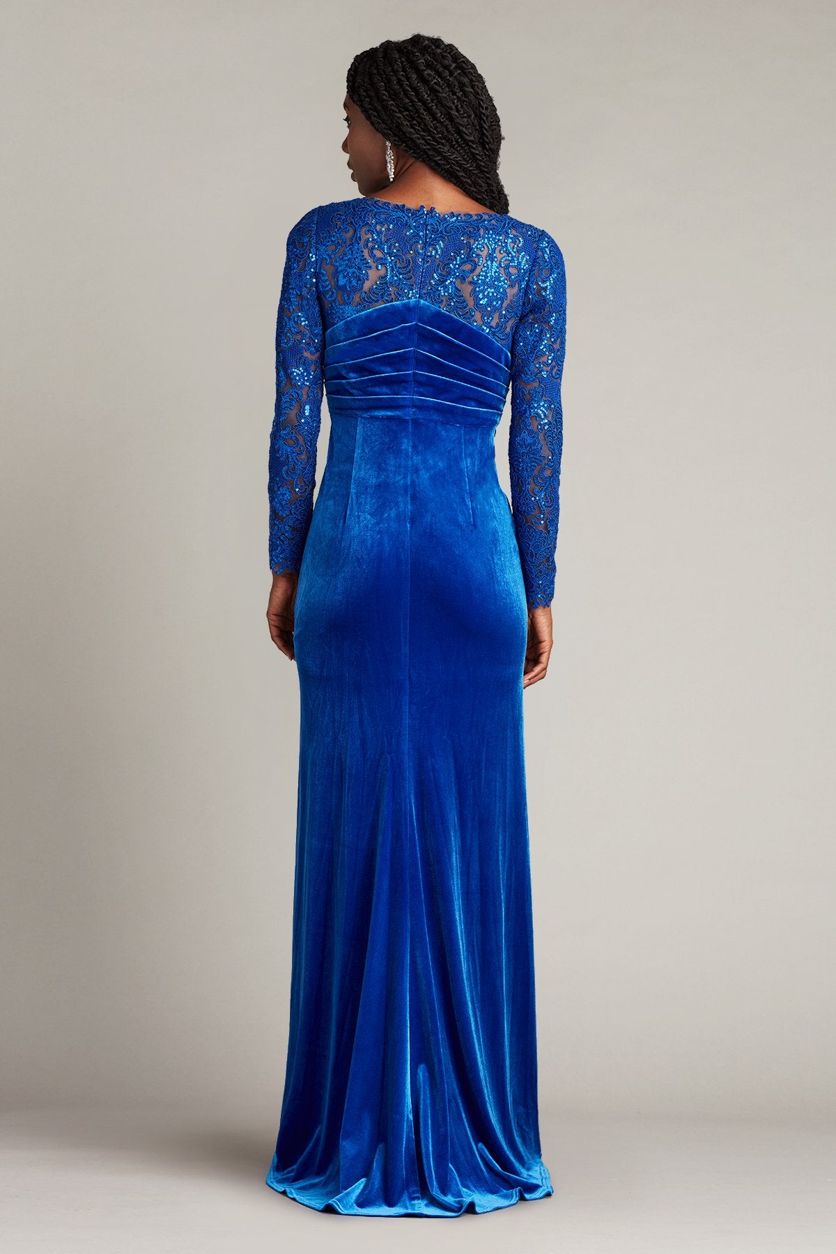 Romy Embroidered Illusion Gown