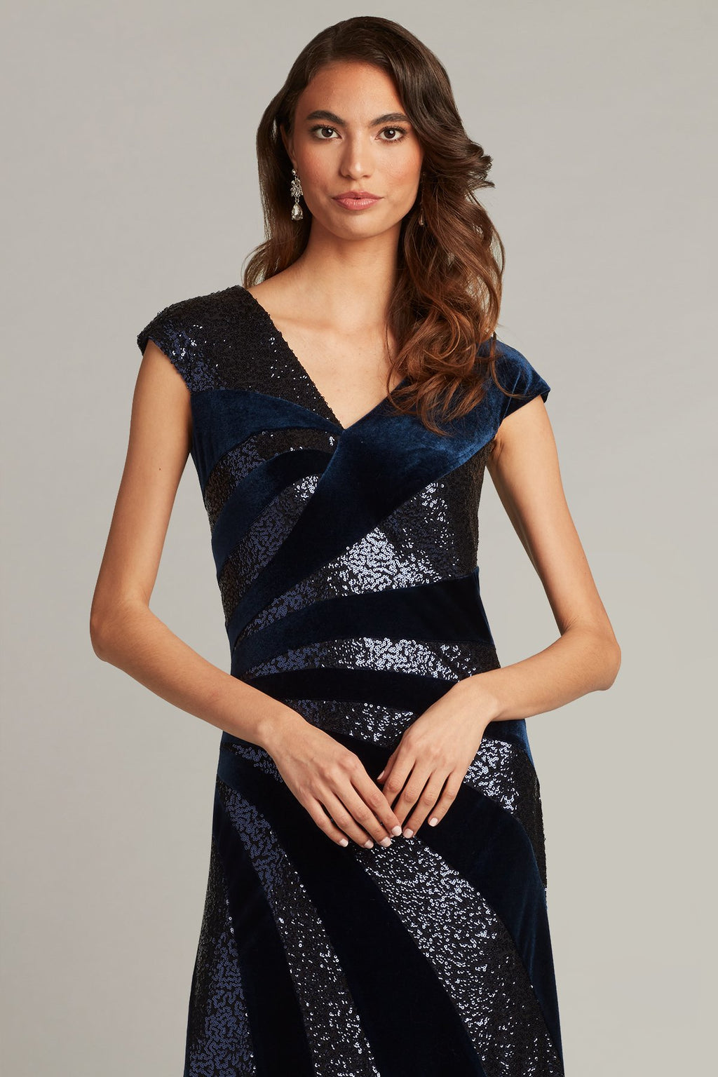 Haleh Sequin Velvet Gown