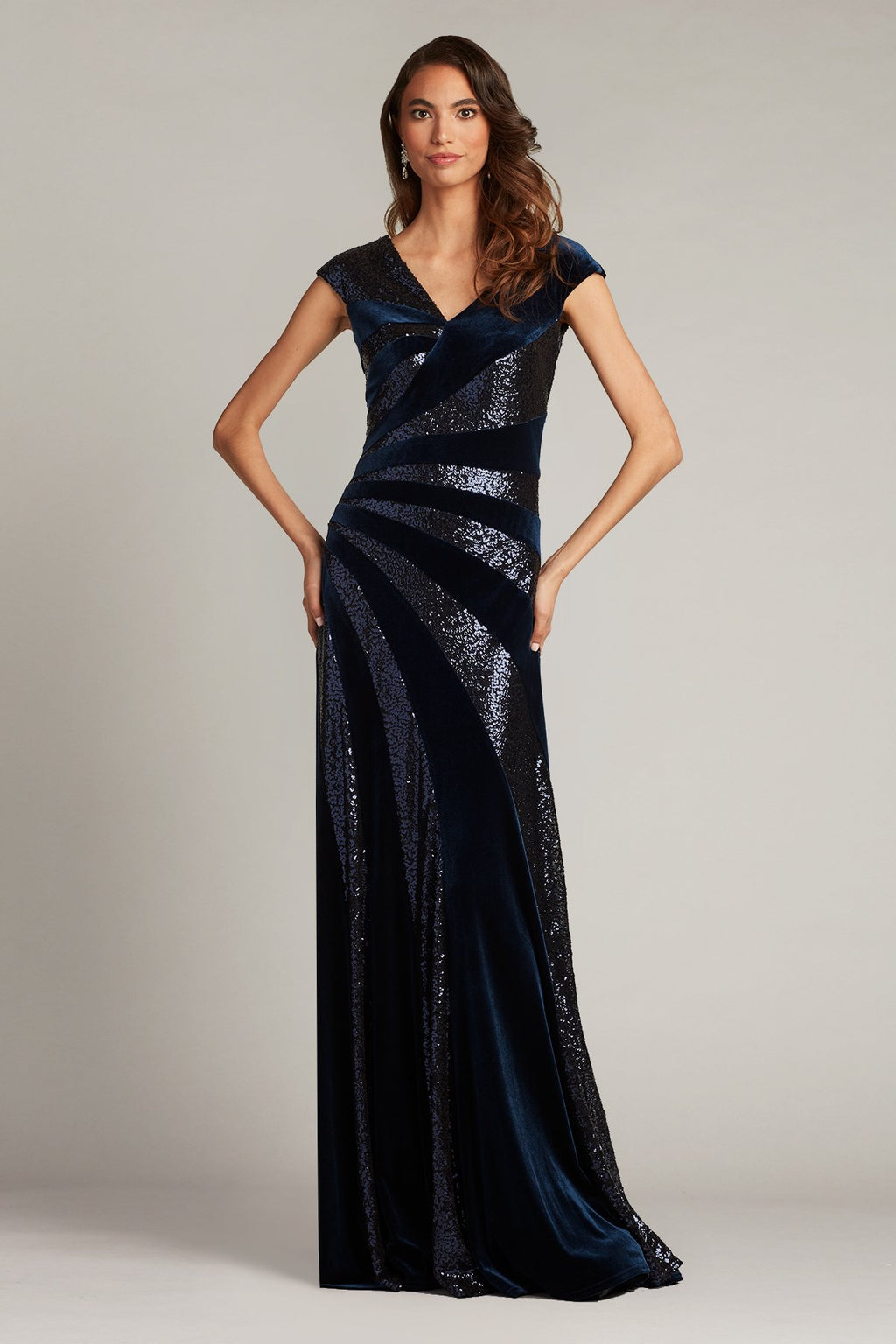 Haleh Sequin Velvet Gown