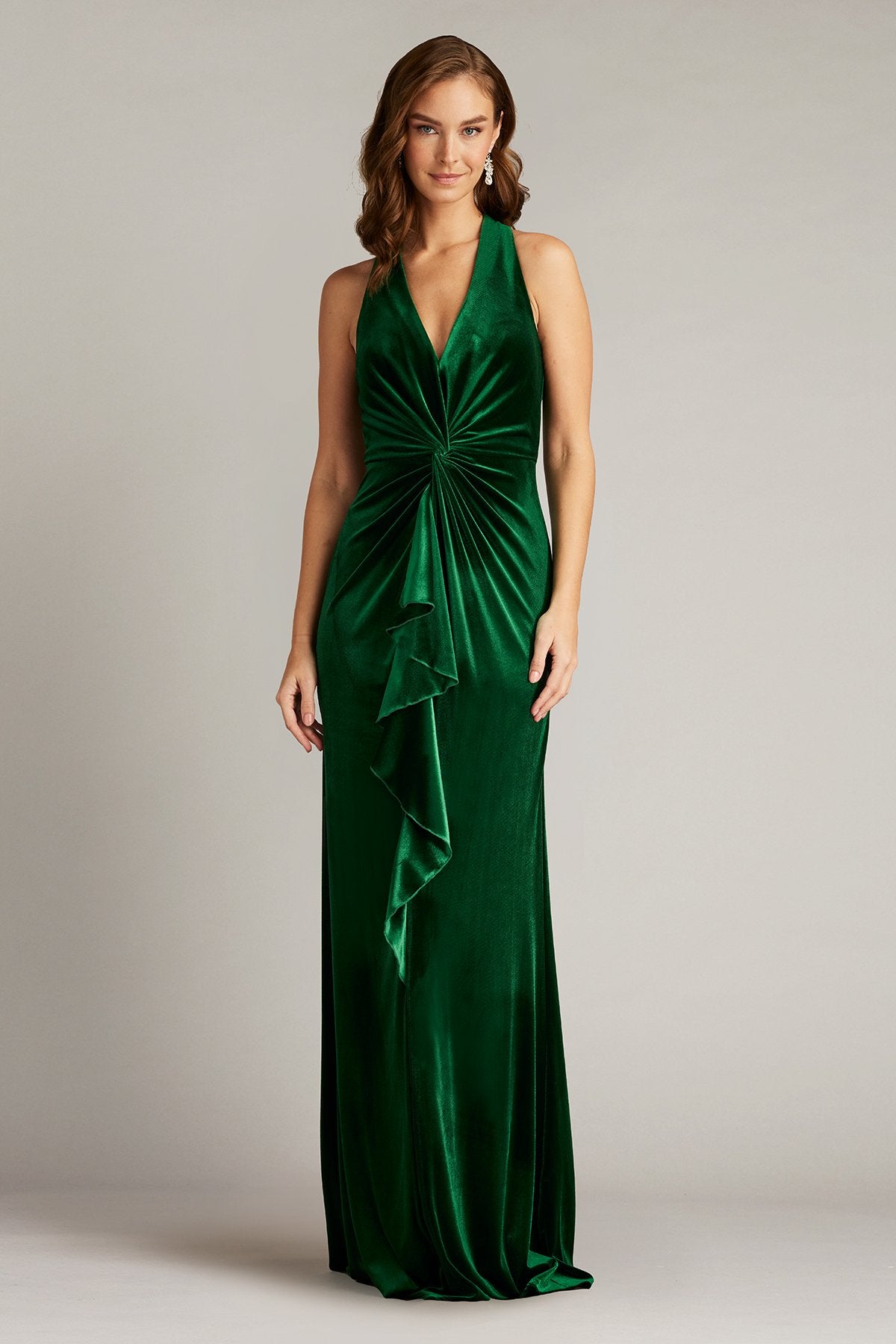 Cider Twist-Drape Velvet Gown PINE Tadashi Shoji Official Online Boutique Cider Twist-Drape Velvet Gown PINE Tadashi Shoji Official Online Boutique