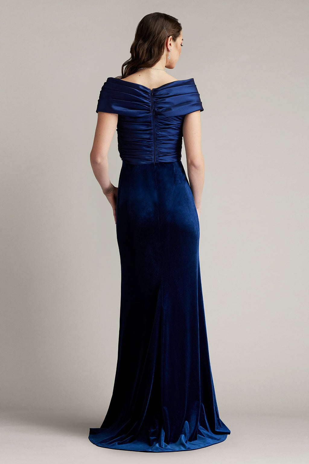Baxter Portrait Collar Gown  Tadashi Shoji Official Online Boutique