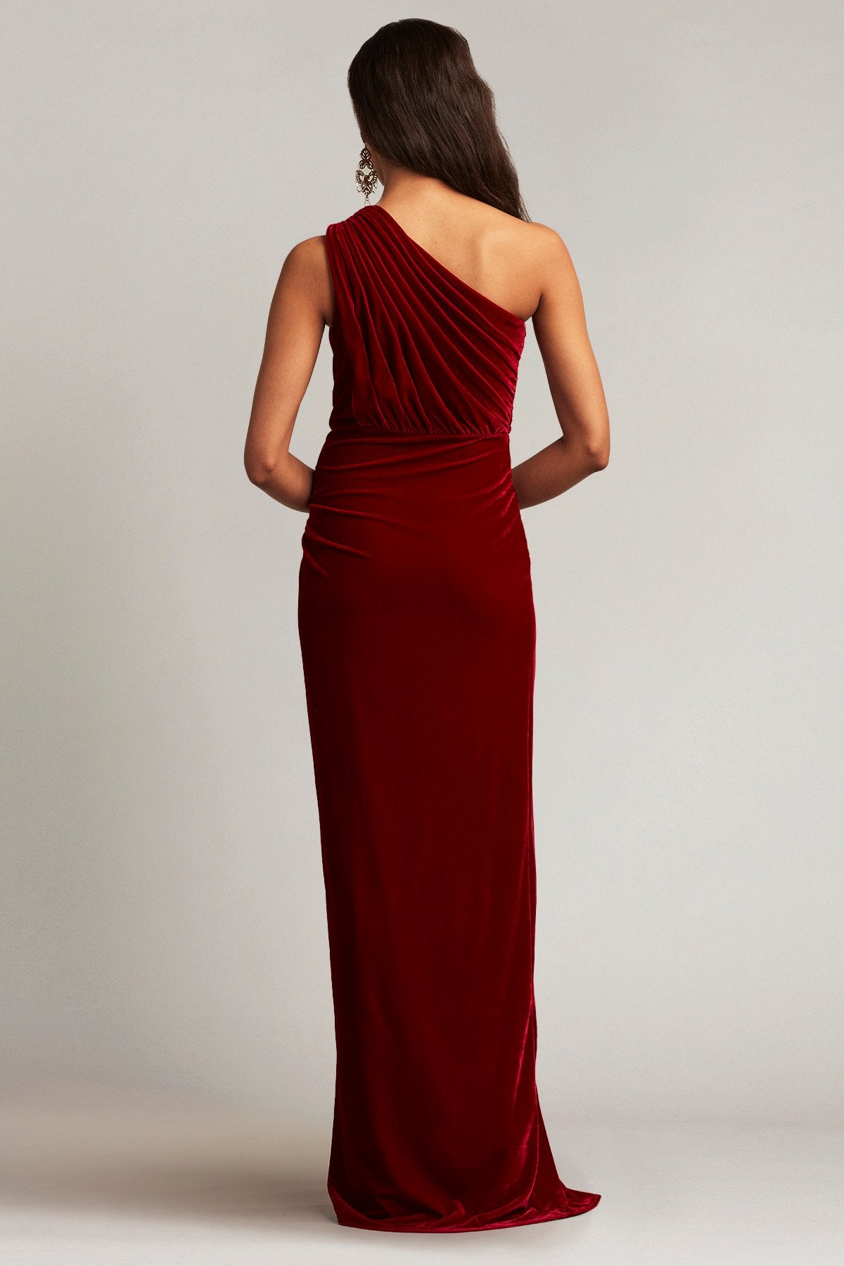 Lotten Waterfall Drape Evening Gown