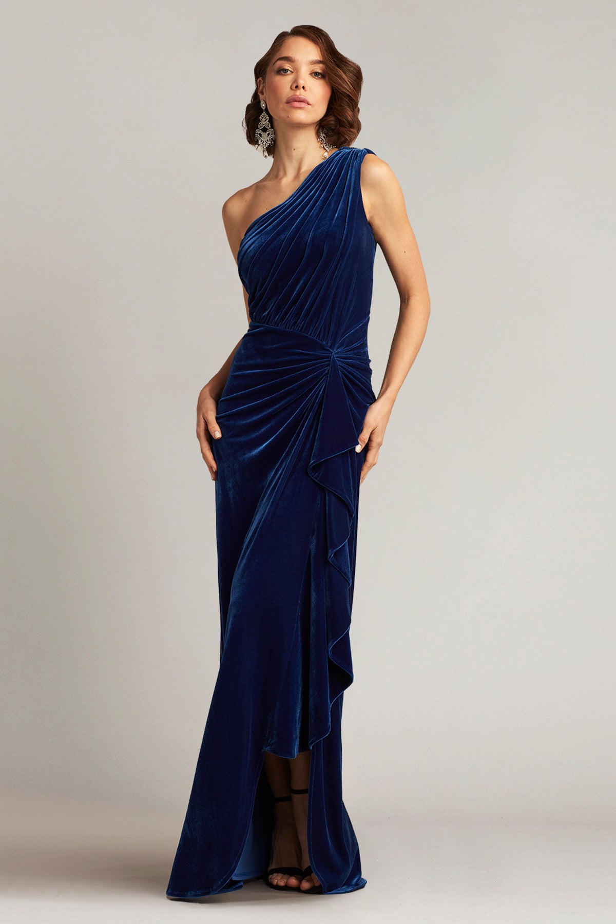 Lotten Waterfall Drape Evening Gown