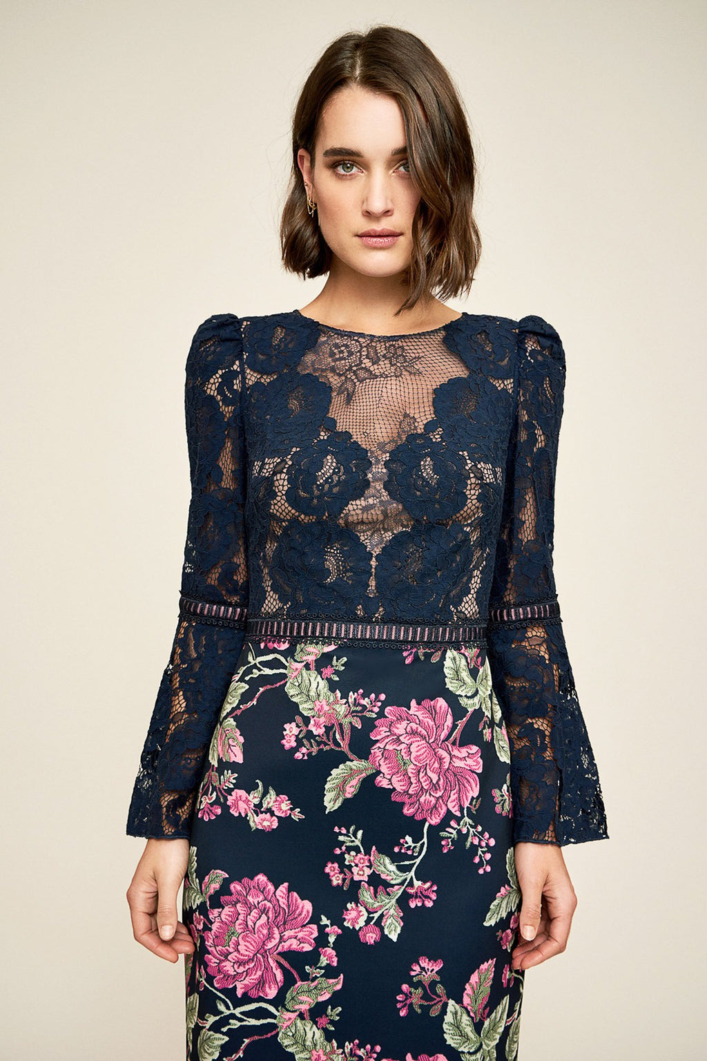 Tadashi Shoji - Dorothy Neoprene Lace Dress