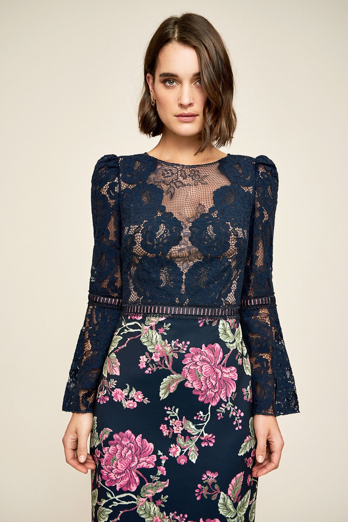 Tadashi Shoji - Dorothy Neoprene Lace Dress