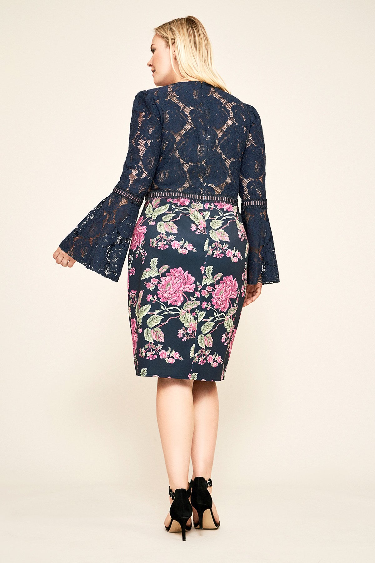 Tadashi Shoji - Dorothy Neoprene Lace Dress - PLUS SIZE