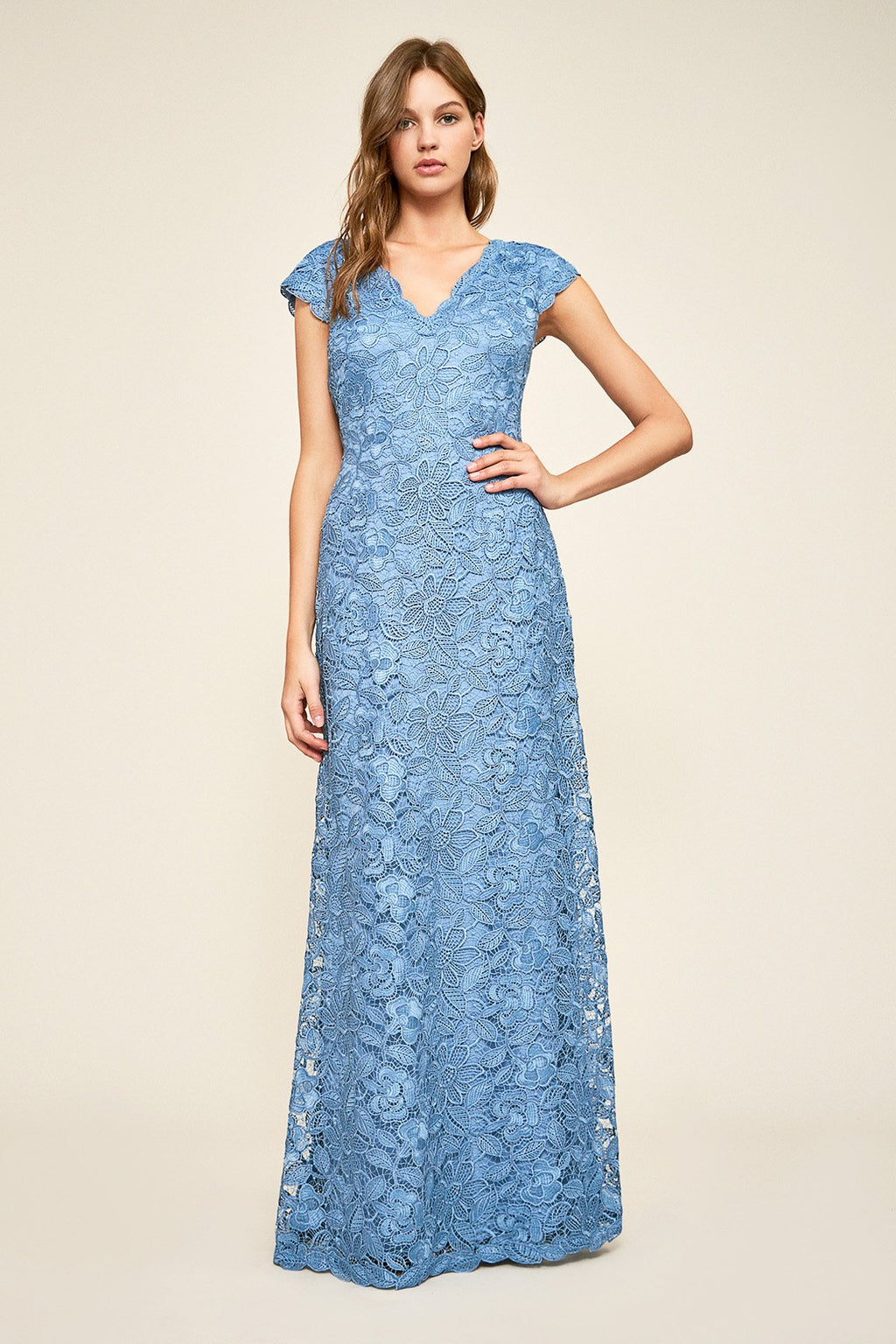 Levant Floral Lace Gown