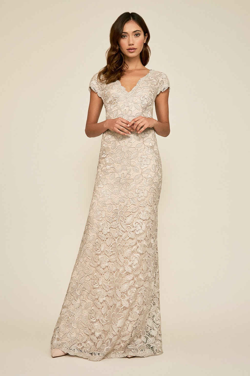 Levant Floral Lace Gown