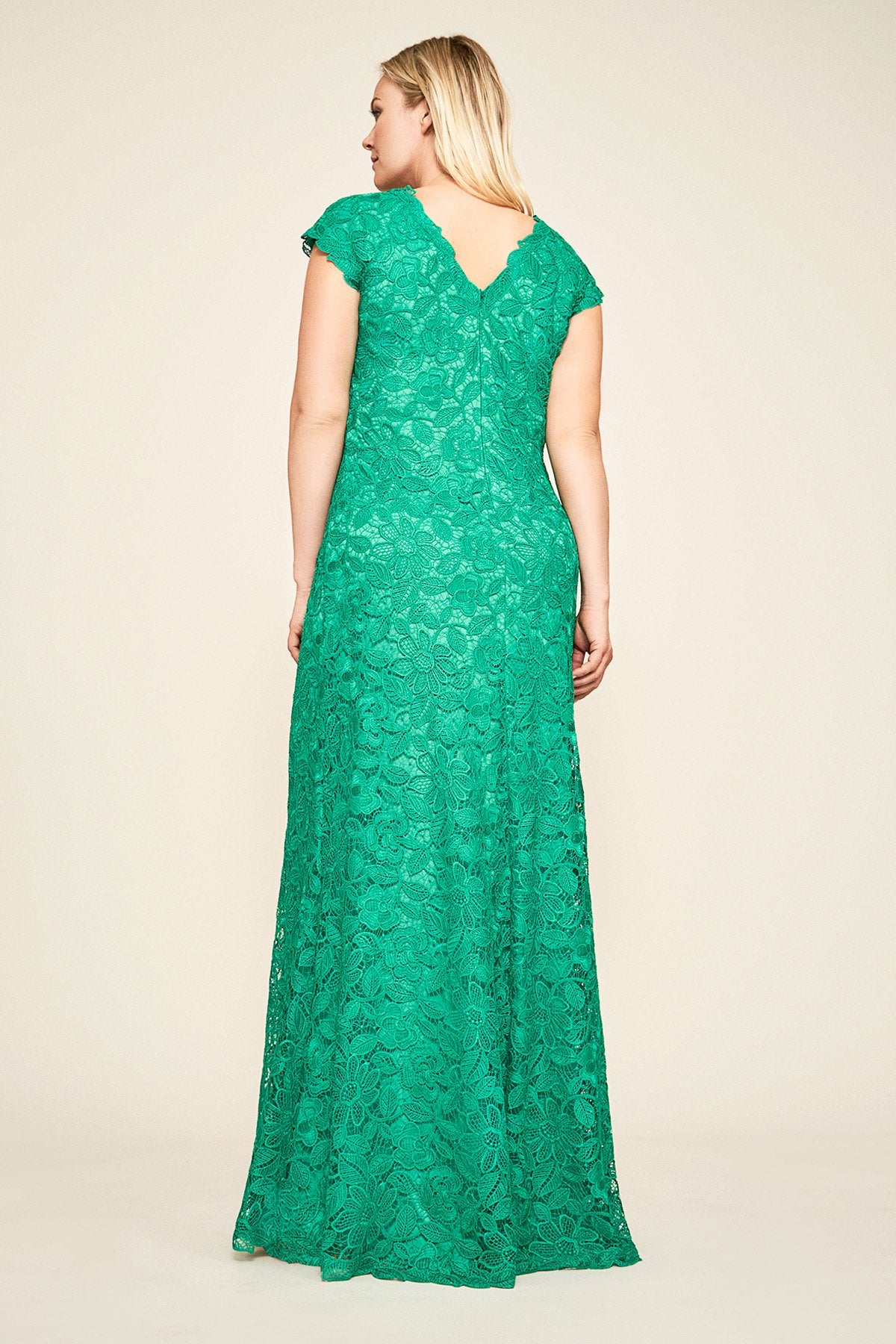 Tadashi Shoji - Levant Floral Lace Gown - PLUS SIZE