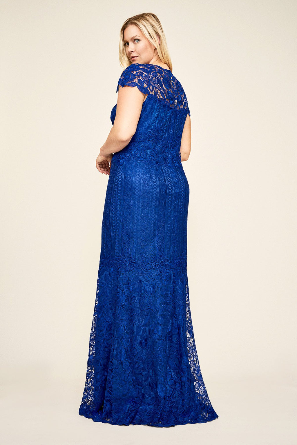 Tadashi Shoji - Allison Embroidered Lace Gown - PLUS SIZE