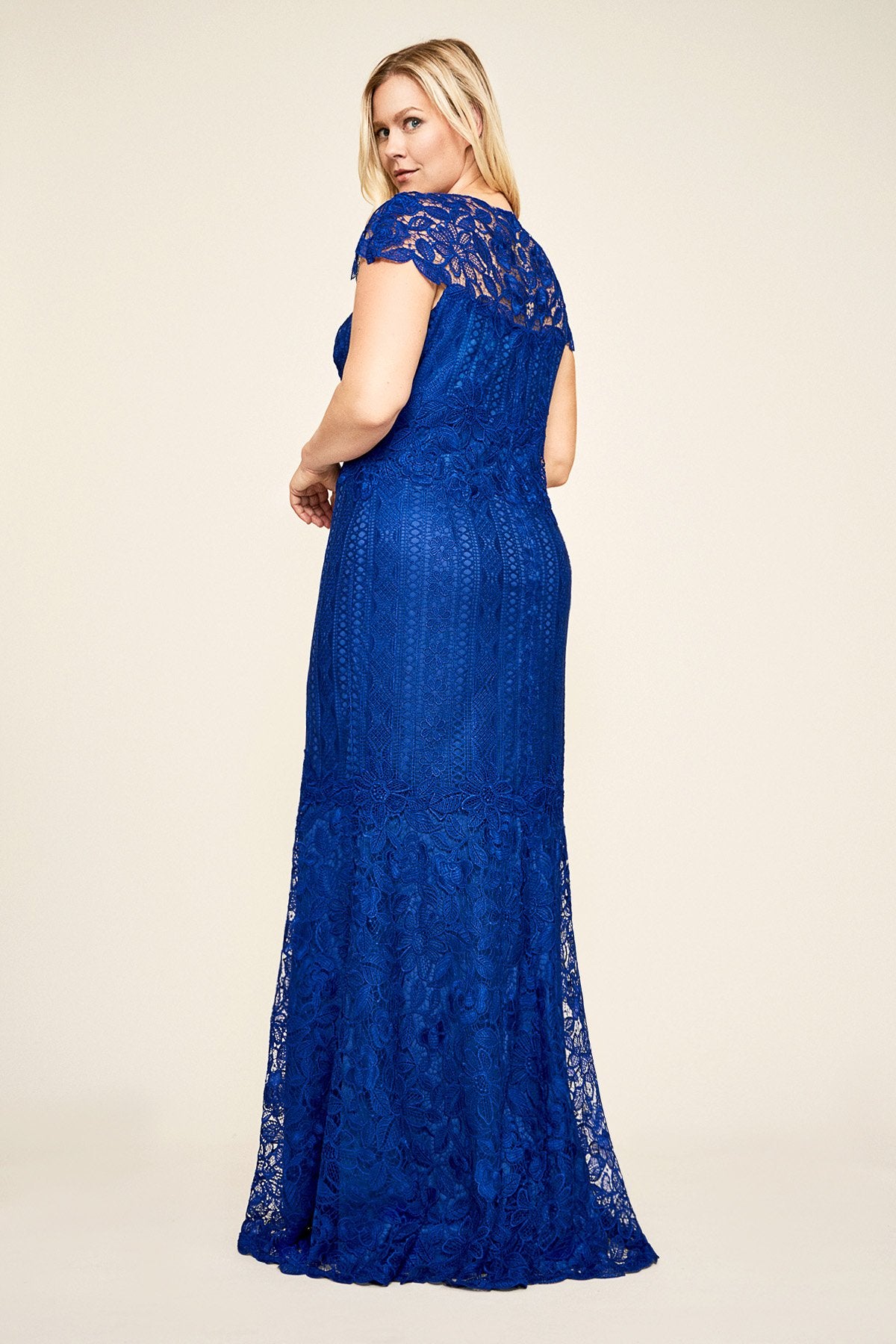 Tadashi Shoji - Allison Embroidered Lace Gown - PLUS SIZE