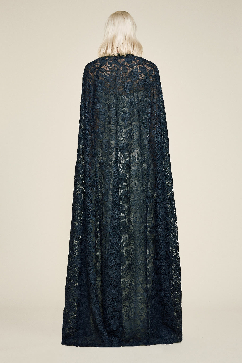 Hades Metallic Lace Cape