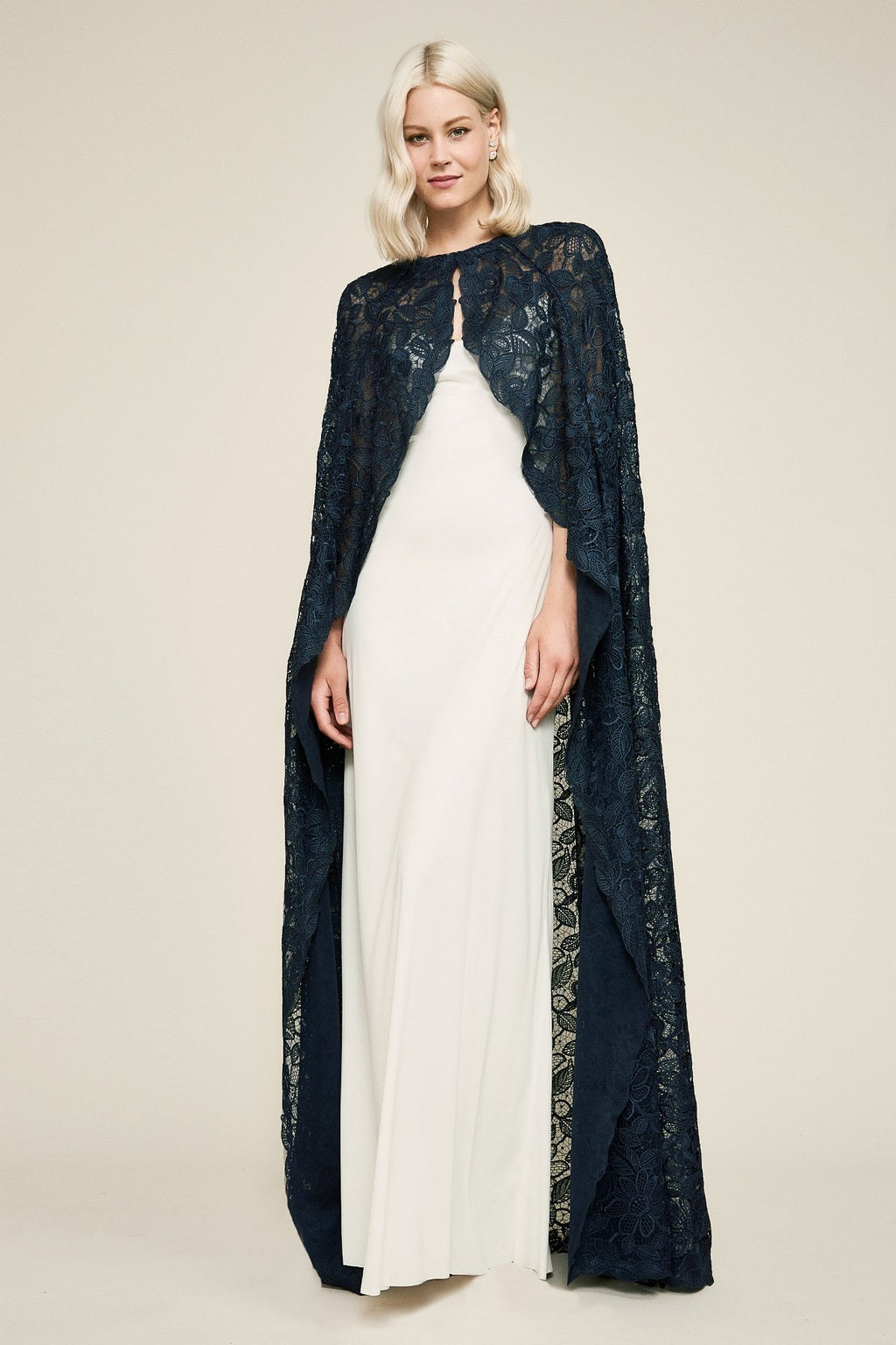 Hades Metallic Lace Cape