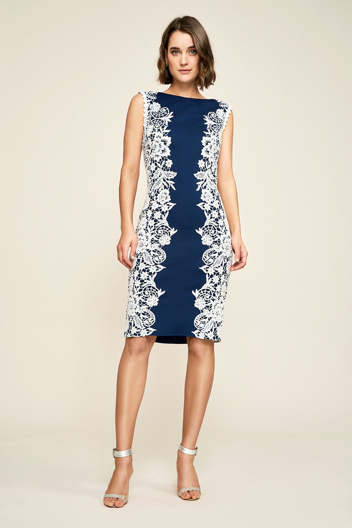 Tadashi Shoji - Marlene Neoprene Embroidered Dress