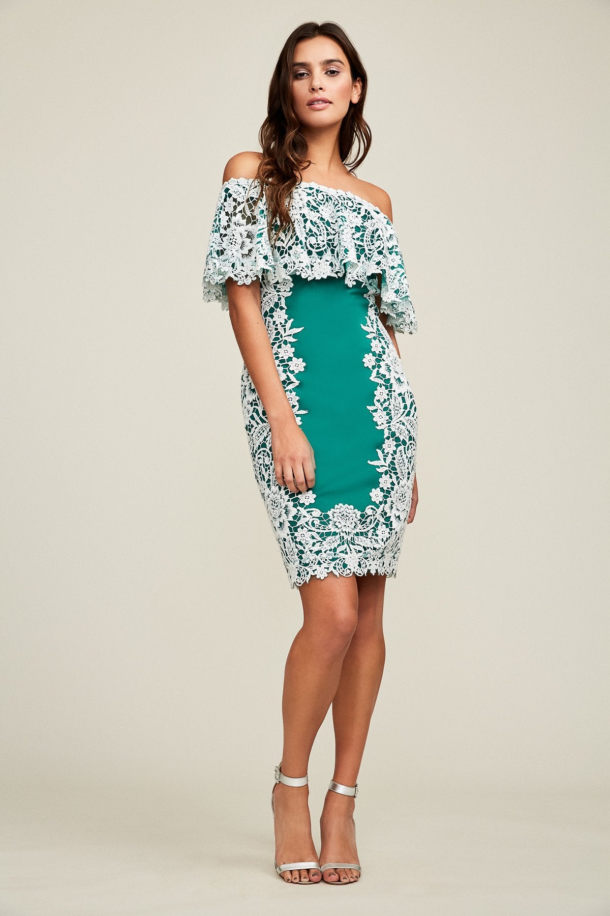 Tadashi Shoji - Nicole Off-The-Shoulder Lace Dress