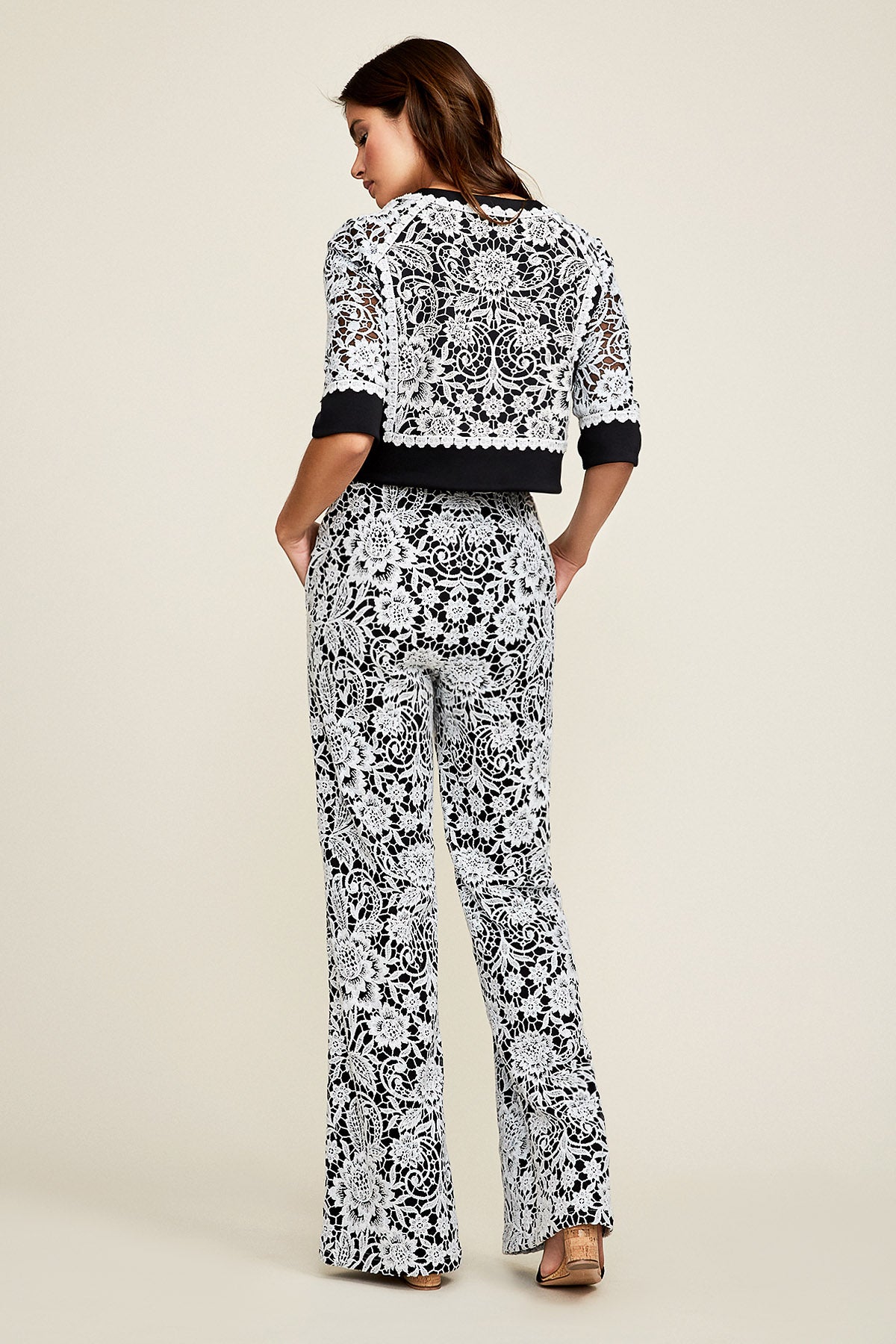Angeline Lace Pant - Tadashi Shoji