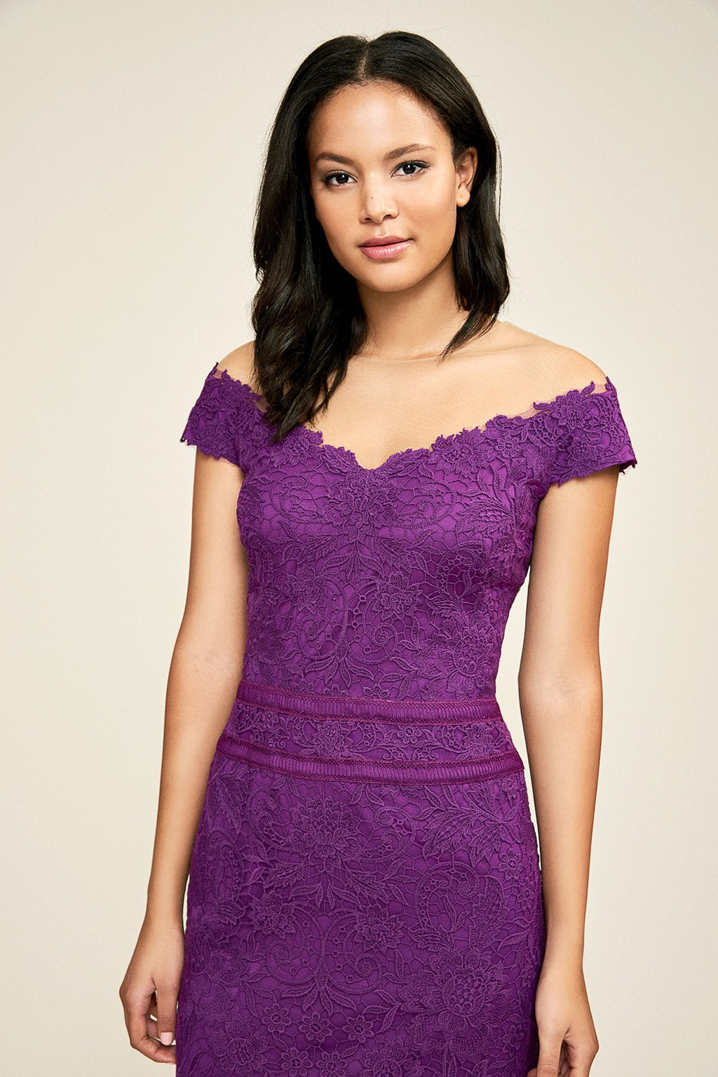 Miya Off-The-Shoulder Lace Dress