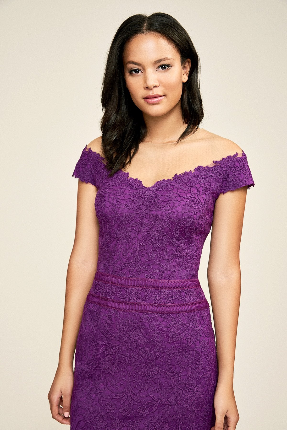 Miya Off-The-Shoulder Lace Dress