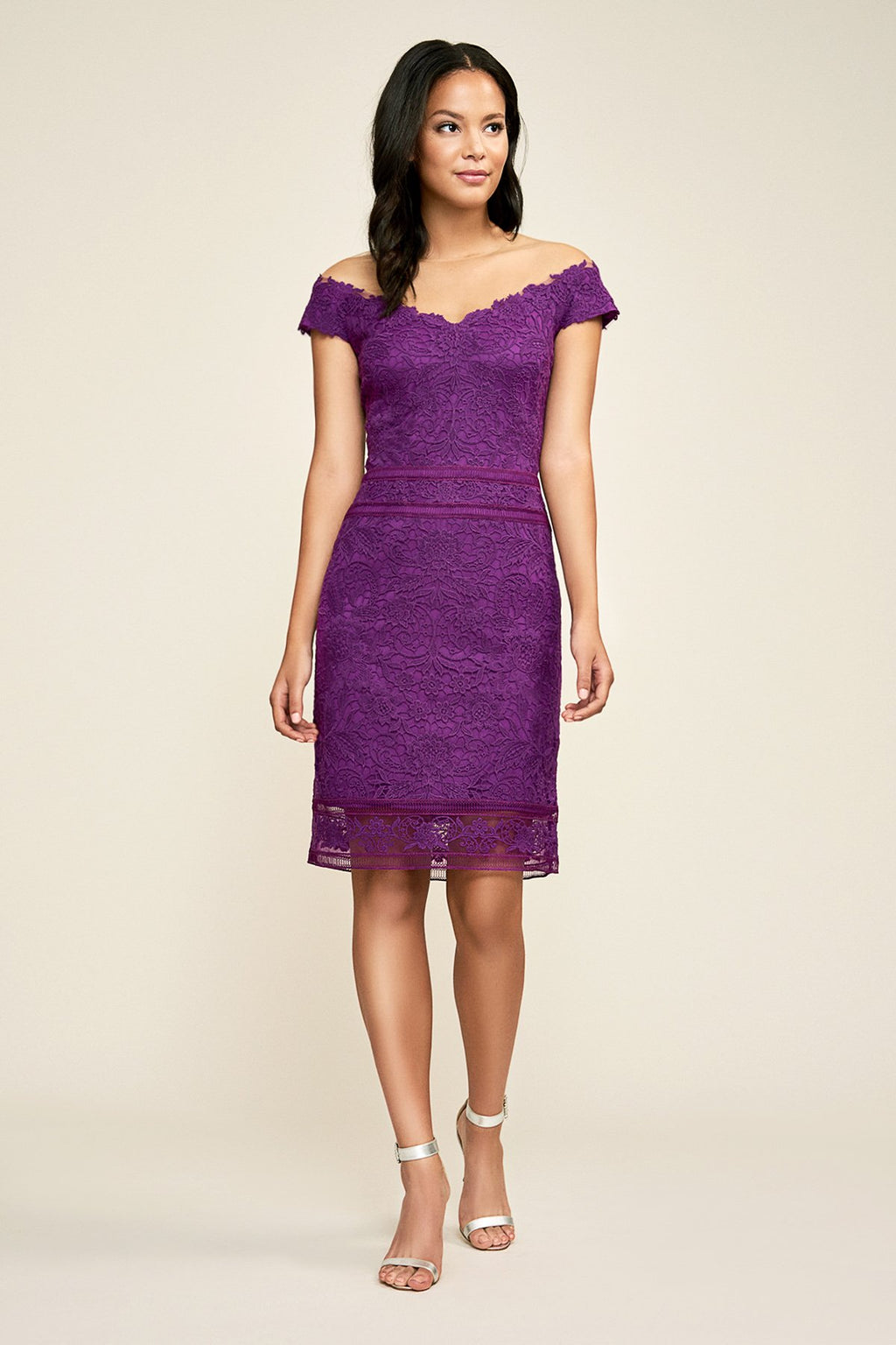 Miya Off-The-Shoulder Lace Dress