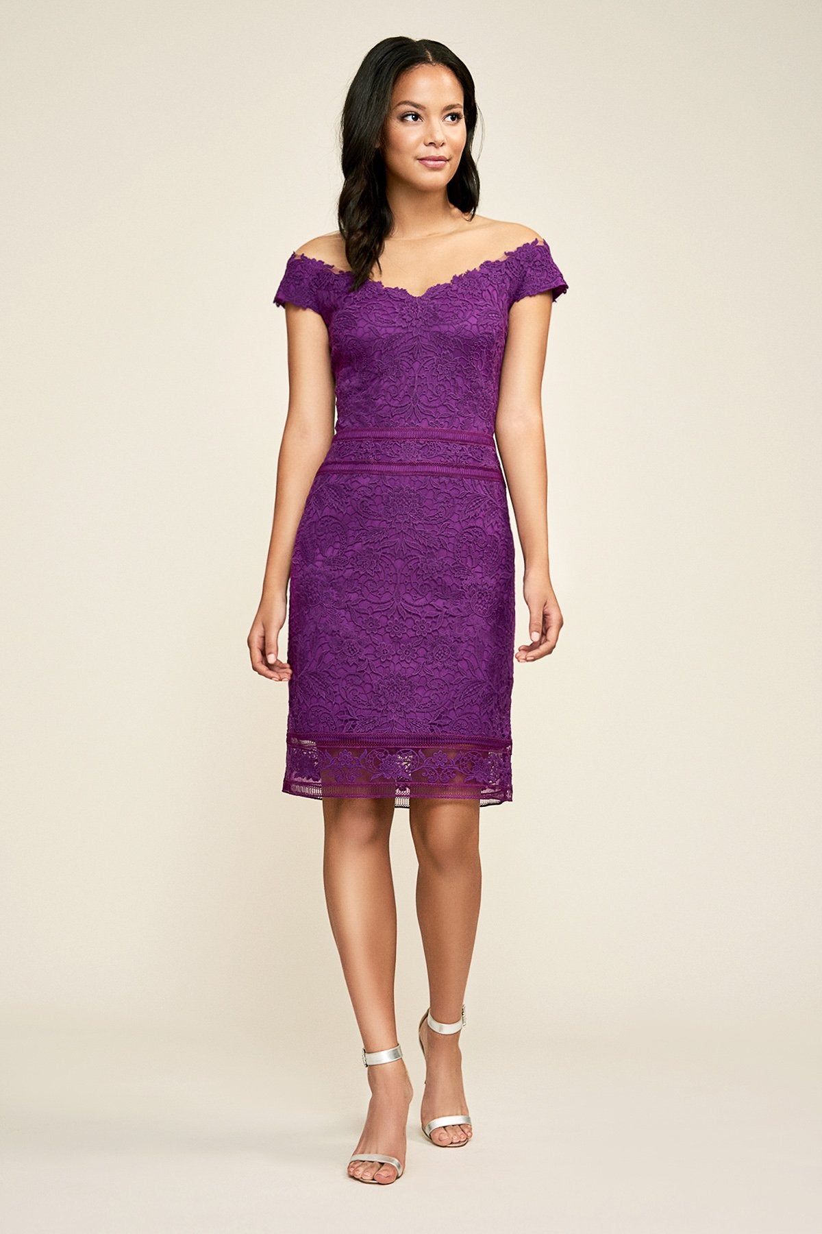 Miya Off-The-Shoulder Lace Dress