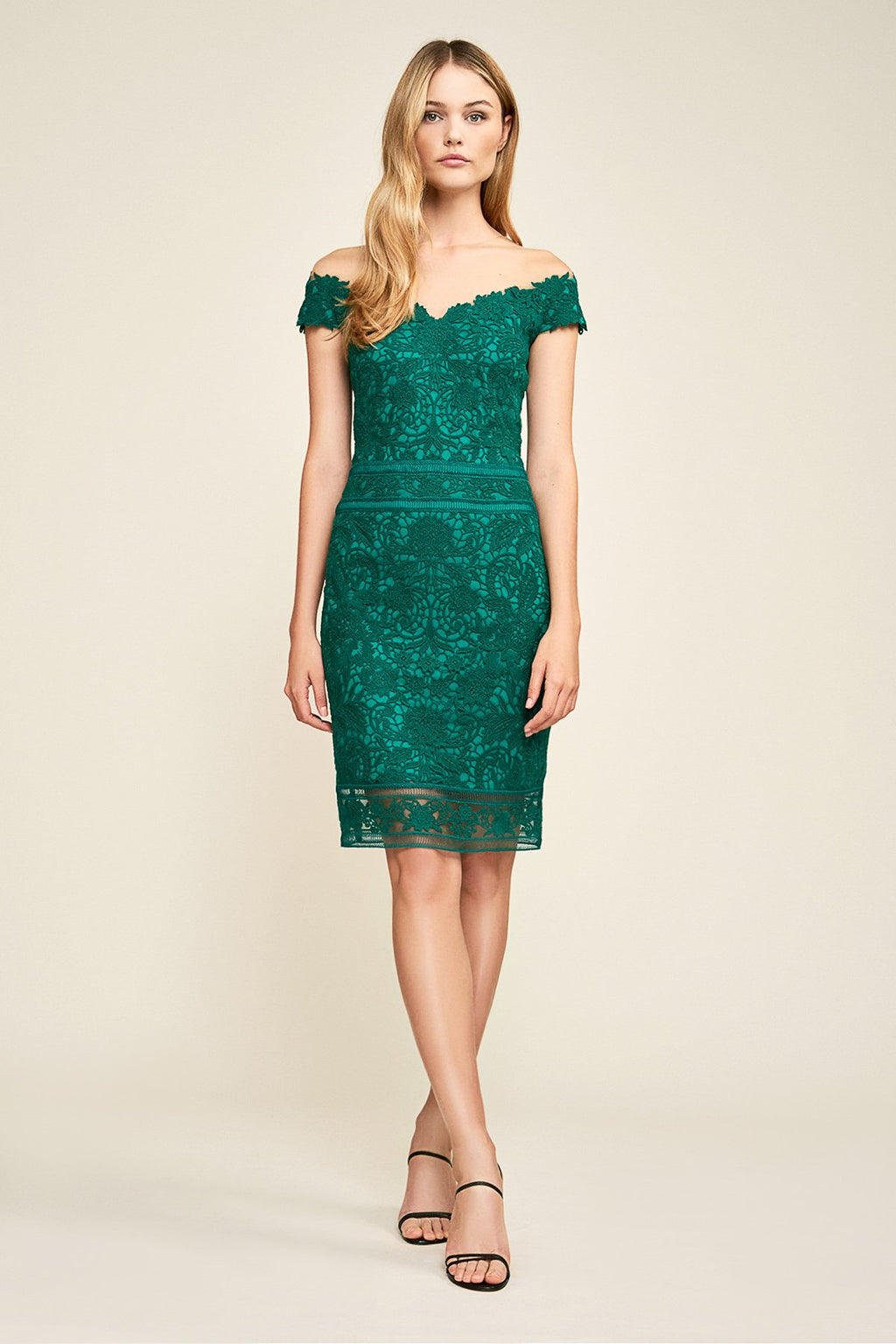 Tadashi Shoji - Miya Off-The-Shoulder Lace Dress