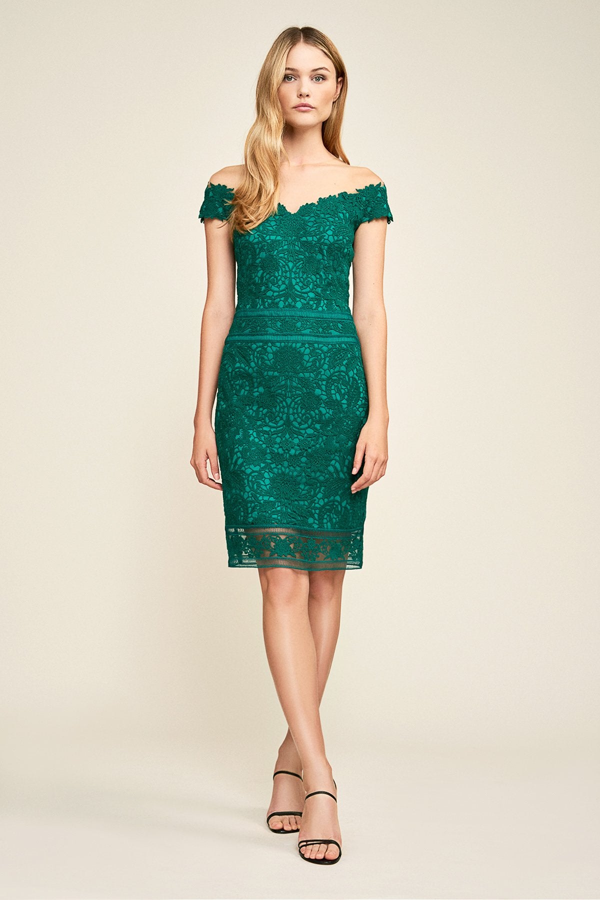 Miya Off-The-Shoulder Lace Dress
