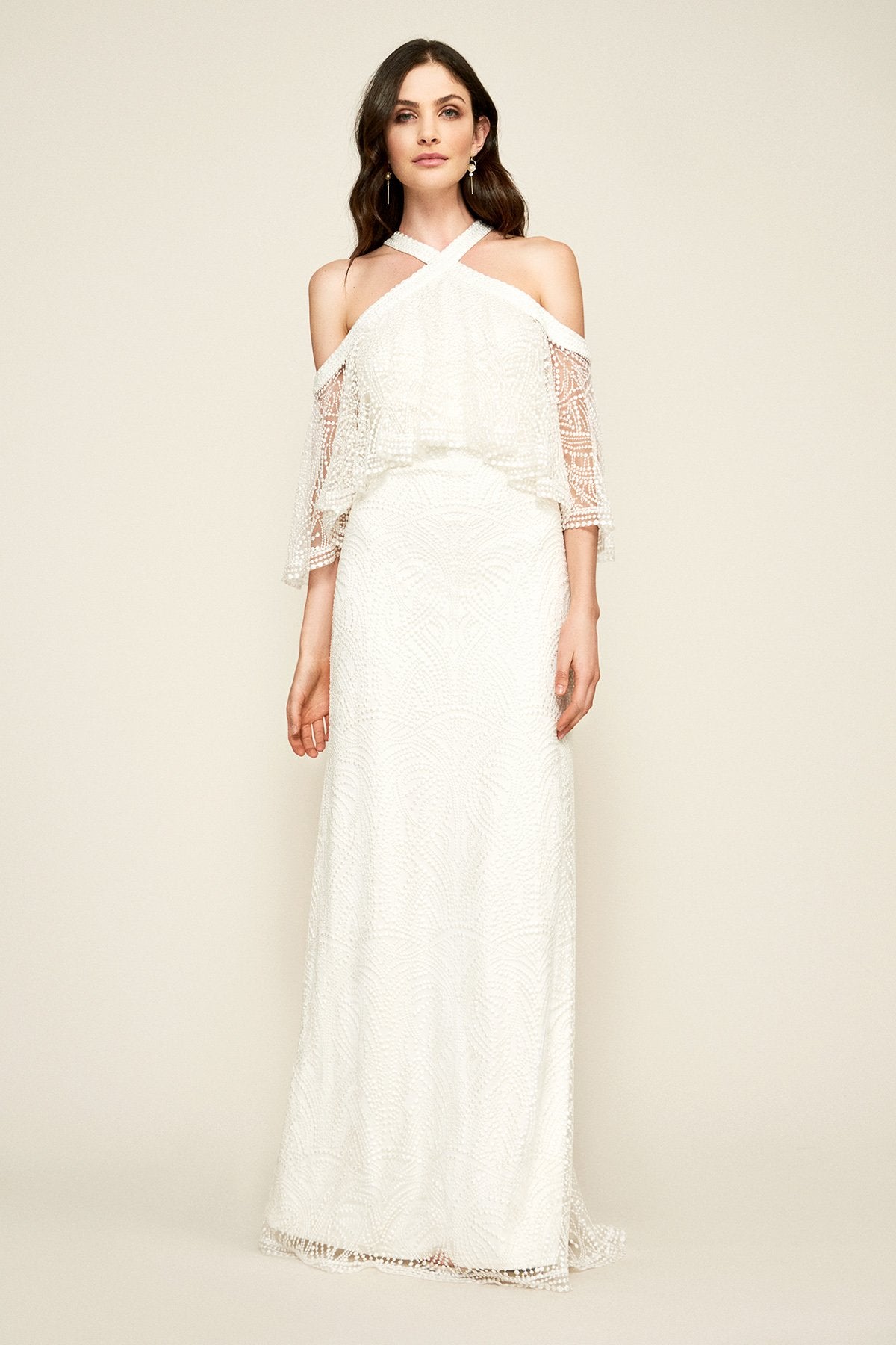 Tadashi Shoji - Laboe Halter Neck Gown